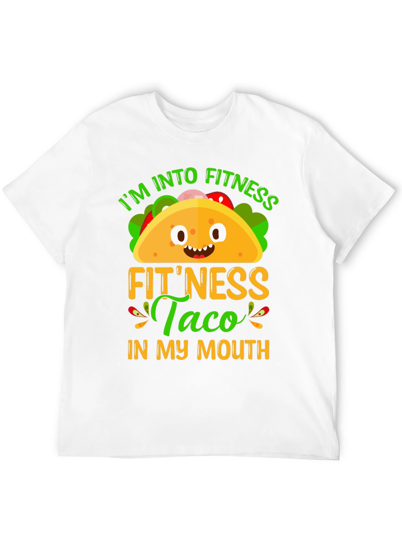 Fitness Taco Graphic T-Shirt - Humorous Foodie Tee