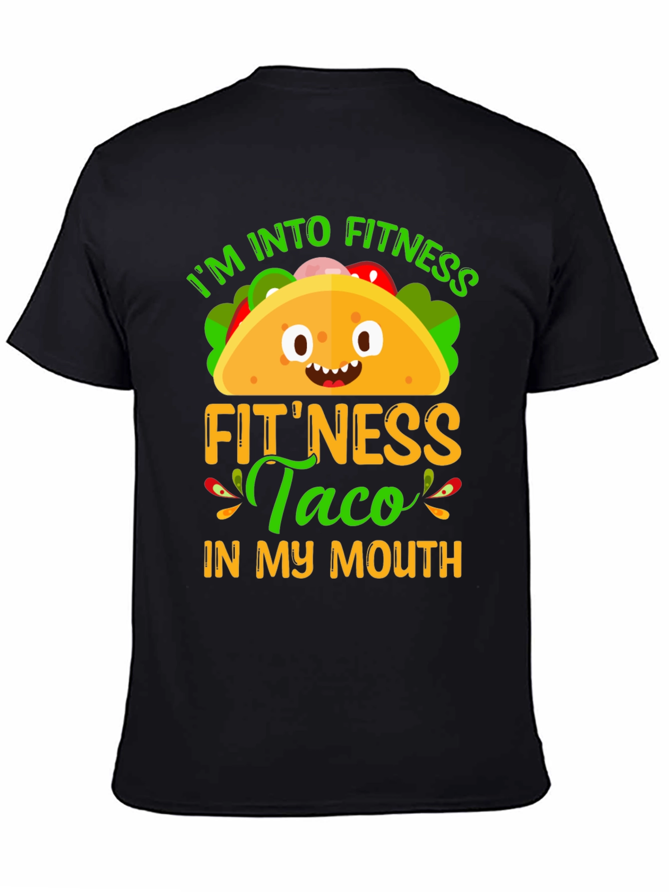 Fitness Taco Graphic T-Shirt - Humorous Foodie Tee