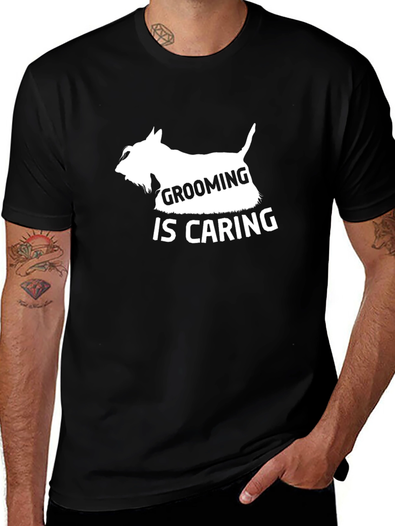 Grooming is Caring Dog T-Shirt