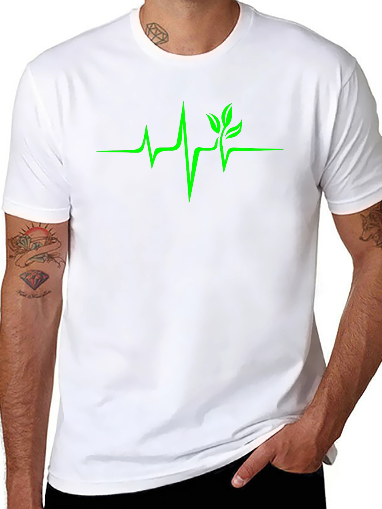 Natures Pulse Mens Black Graphic Tee
