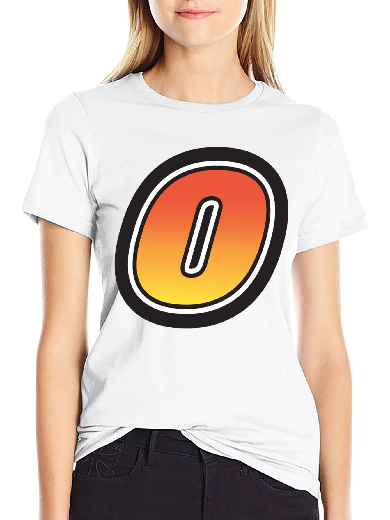 Fiery O Graphic Tee - Bold Statement Shirt