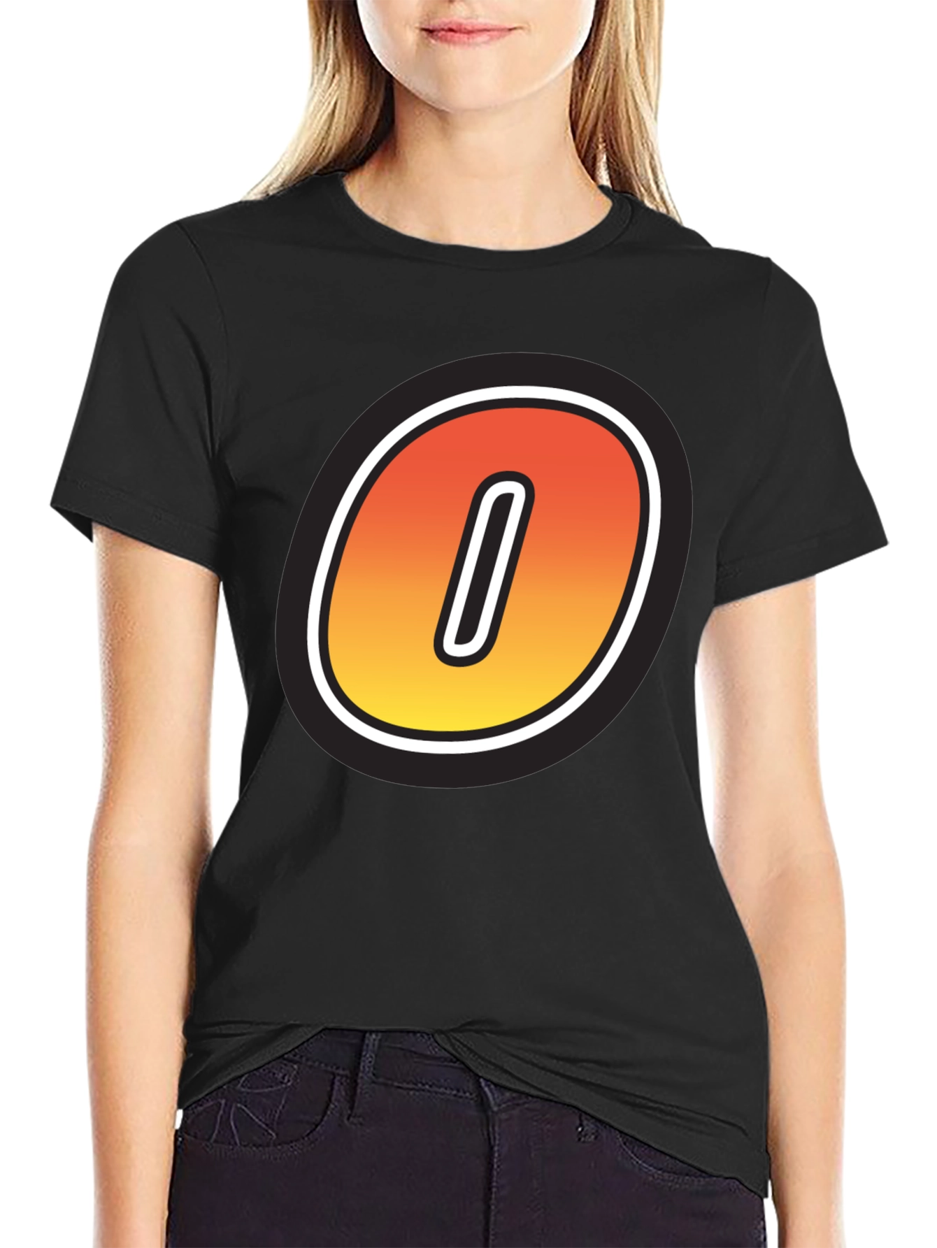 Fiery O Graphic Tee - Bold Statement Shirt