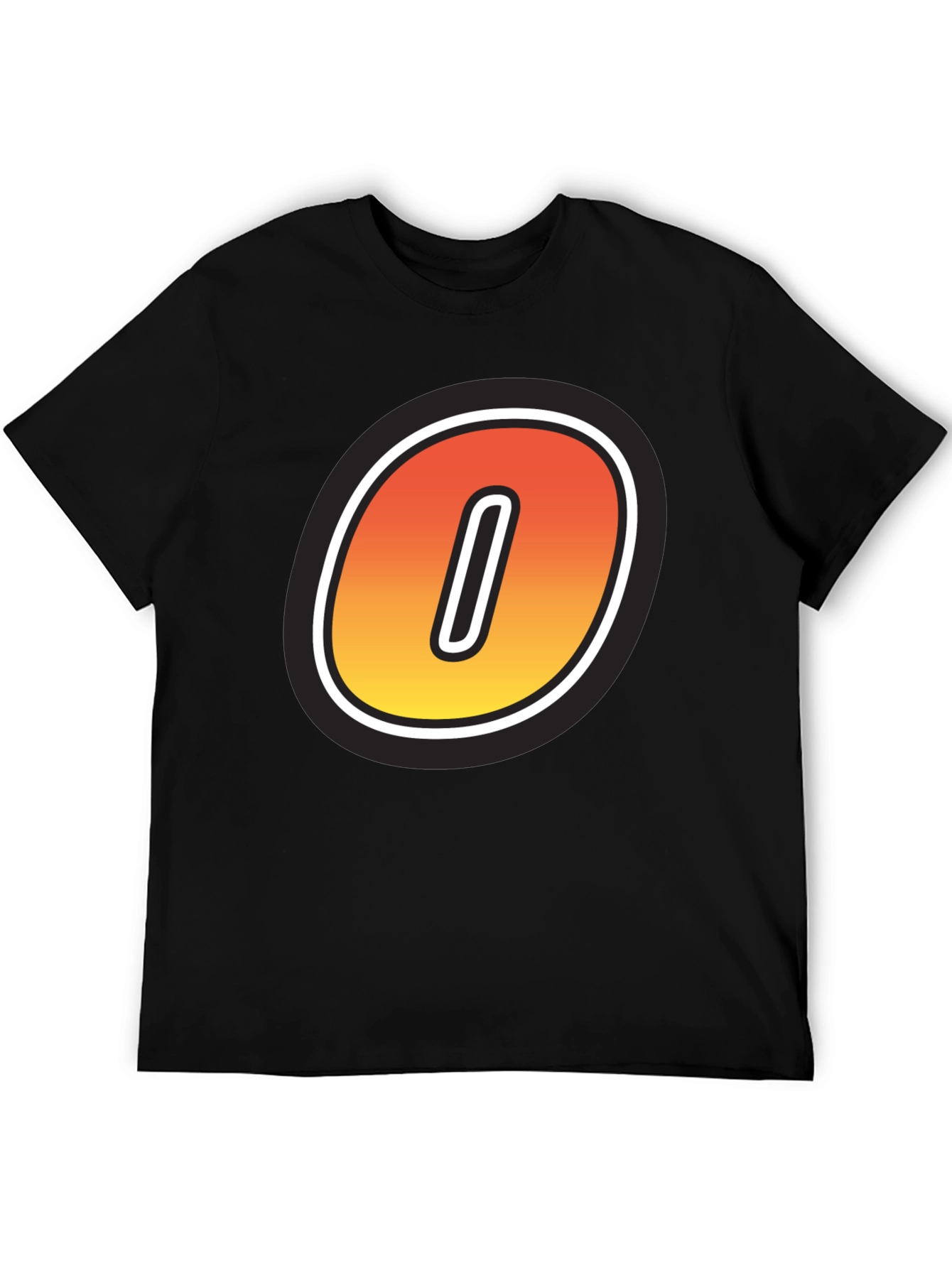 Fiery O Graphic Tee - Bold Statement Shirt