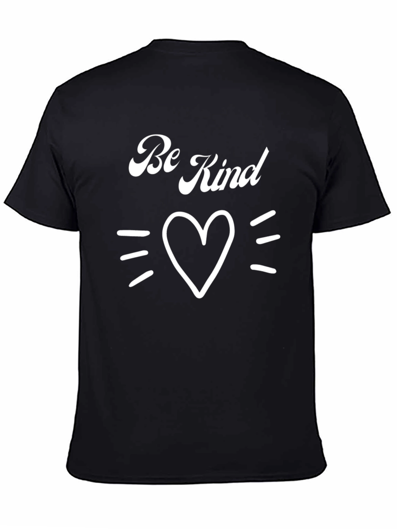 Be Kind Heart Graphic Tee - Black