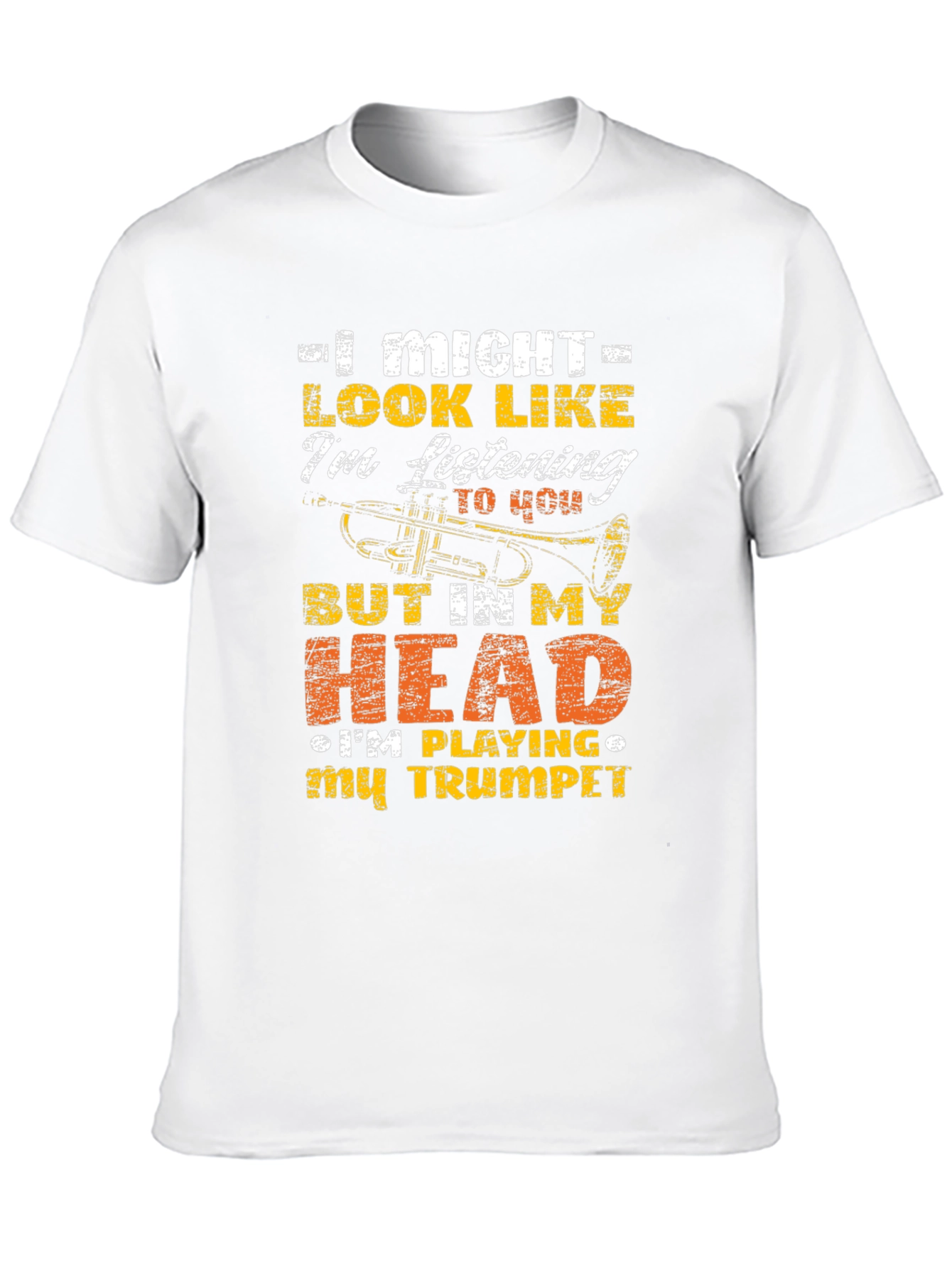 Trumpet Player Graphic Tee - Musical Humor T-Shirt