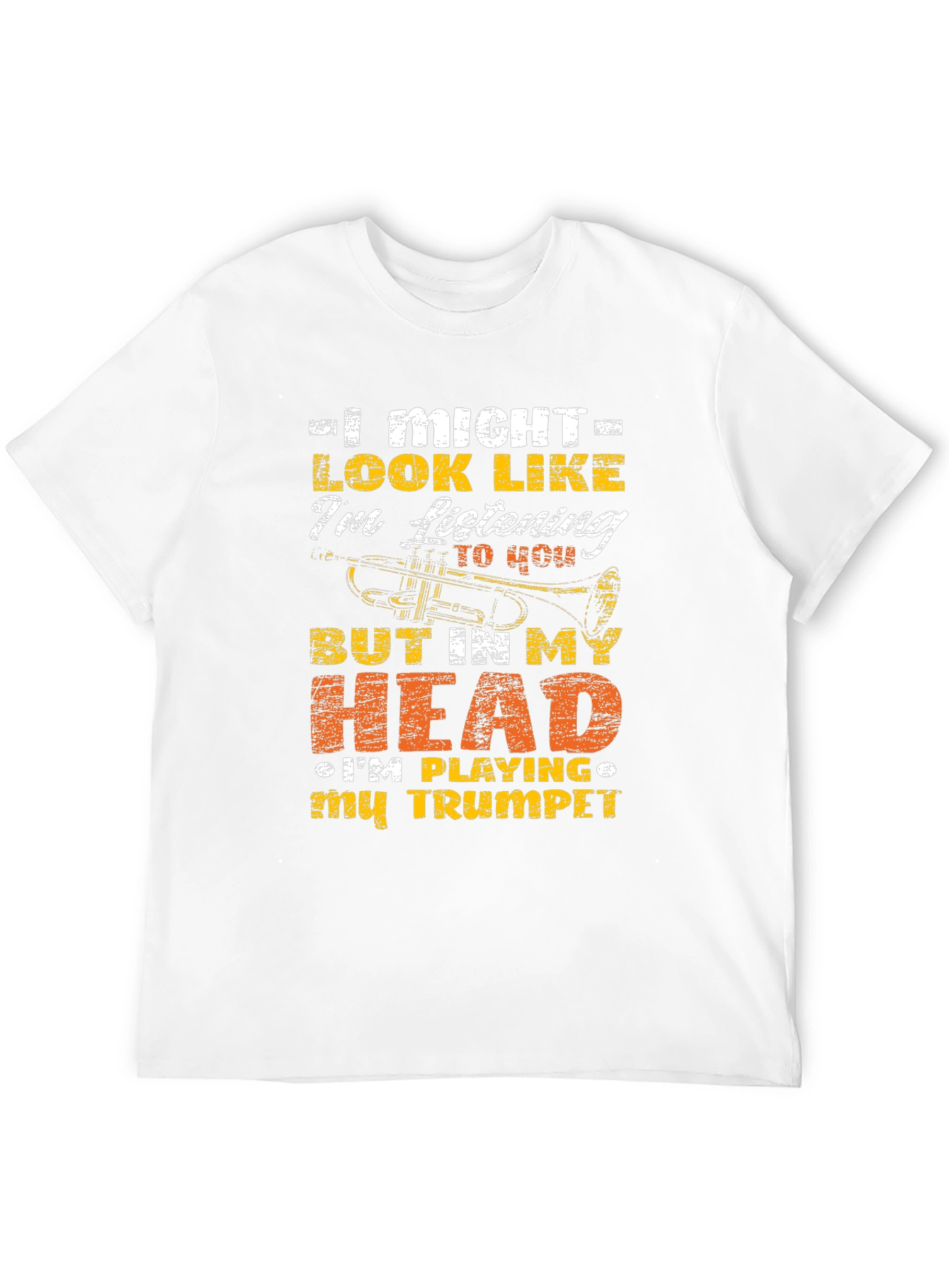 Trumpet Player Graphic Tee - Musical Humor T-Shirt