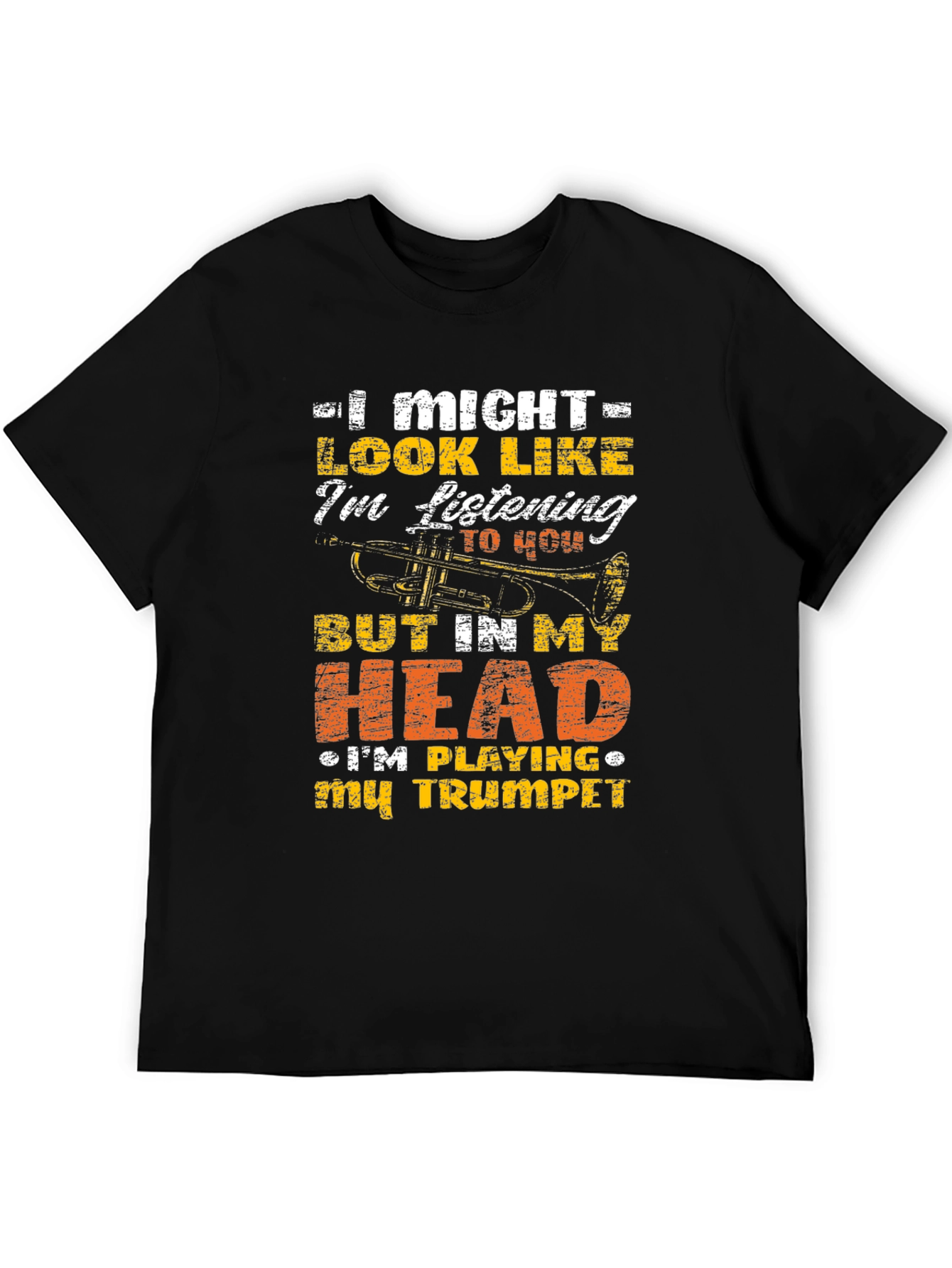 Trumpet Player Graphic Tee - Musical Humor T-Shirt