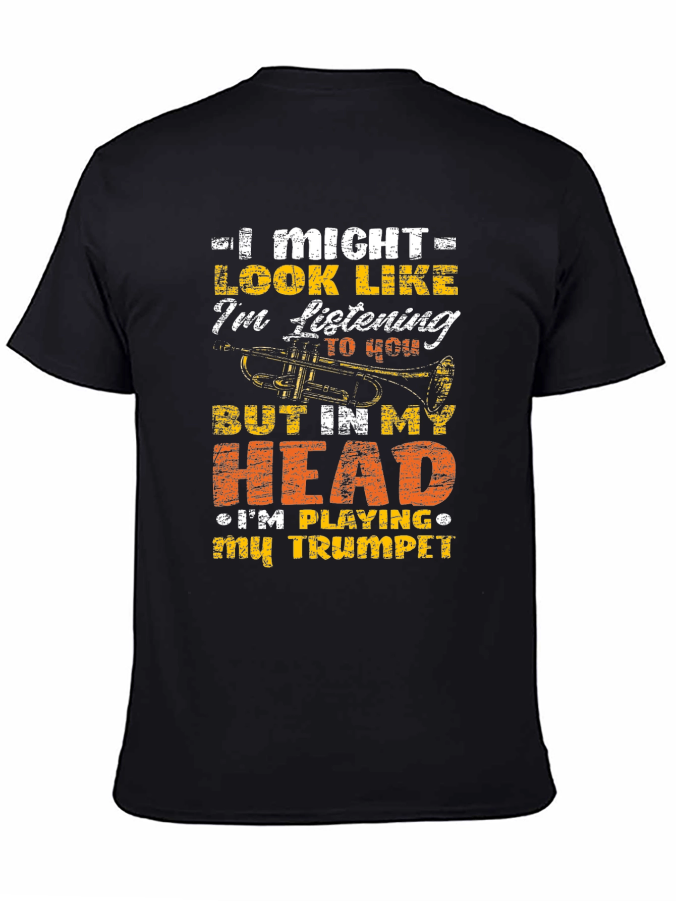 Trumpet Player Graphic Tee - Musical Humor T-Shirt