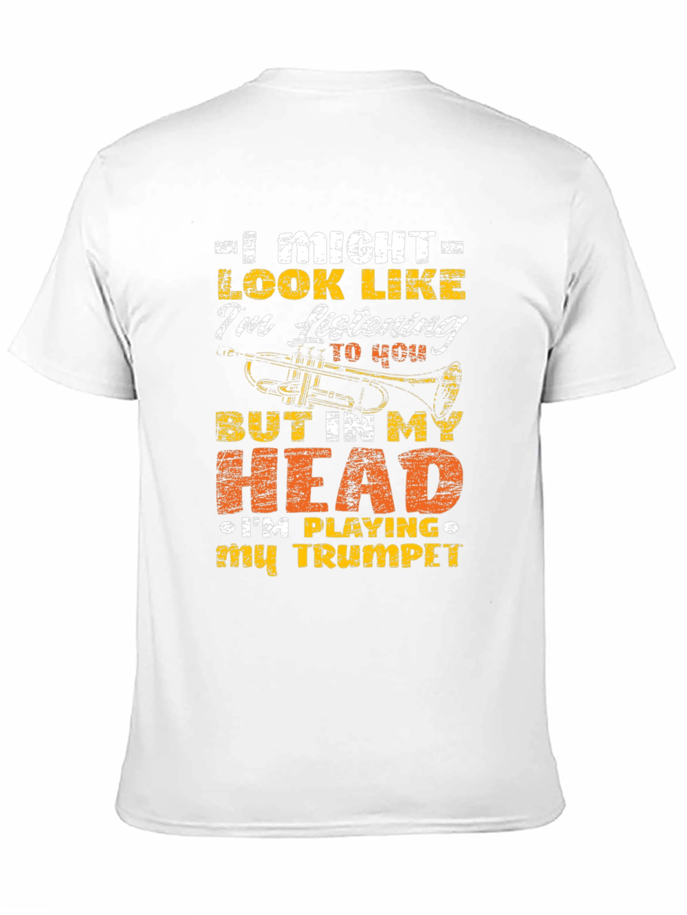 Trumpet Player Graphic Tee - Musical Humor T-Shirt