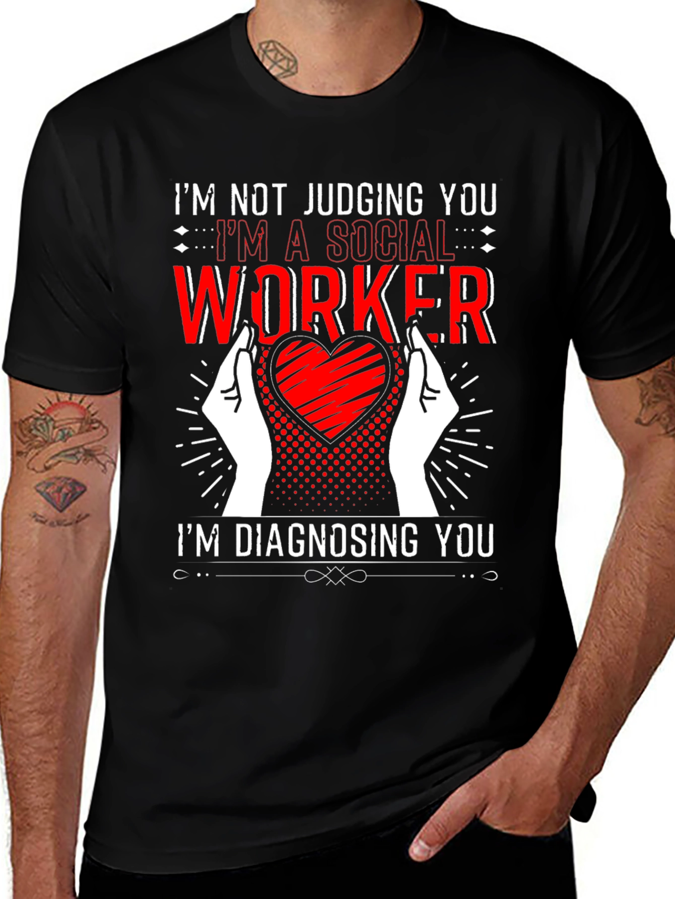 Social Worker Diagnosis Graphic Tee