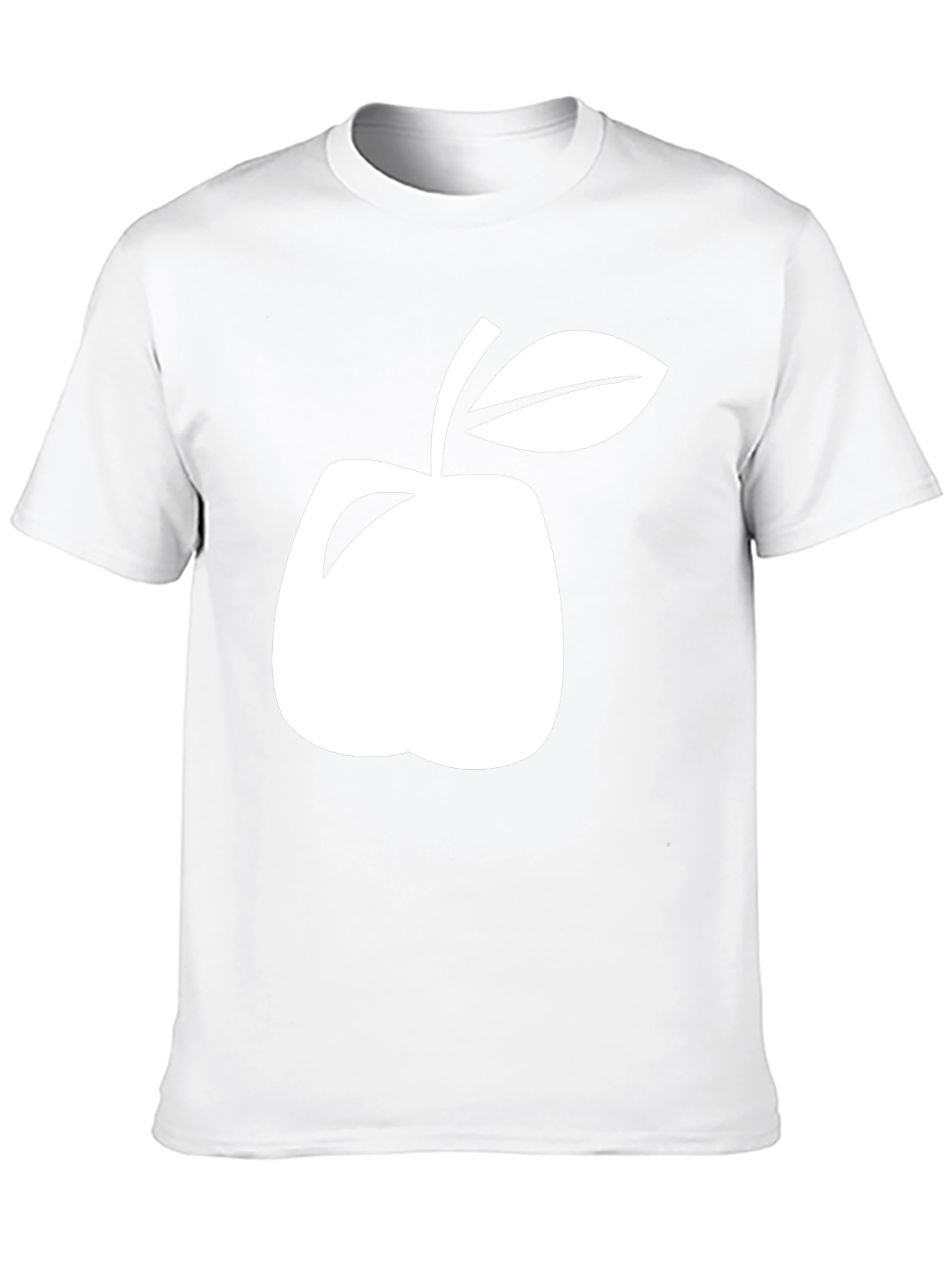Minimalist Apple Graphic Black T-Shirt
