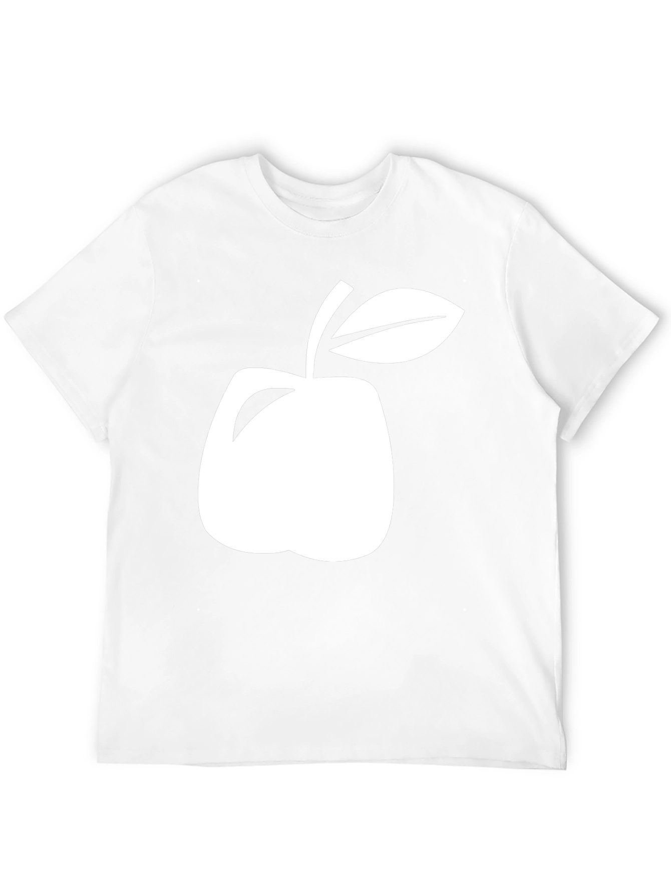Minimalist Apple Graphic Black T-Shirt