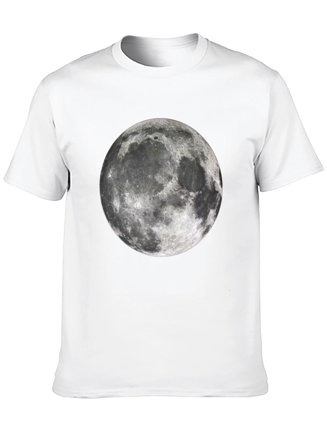Moon Graphic T-Shirt - Black Cotton Lunar Tee