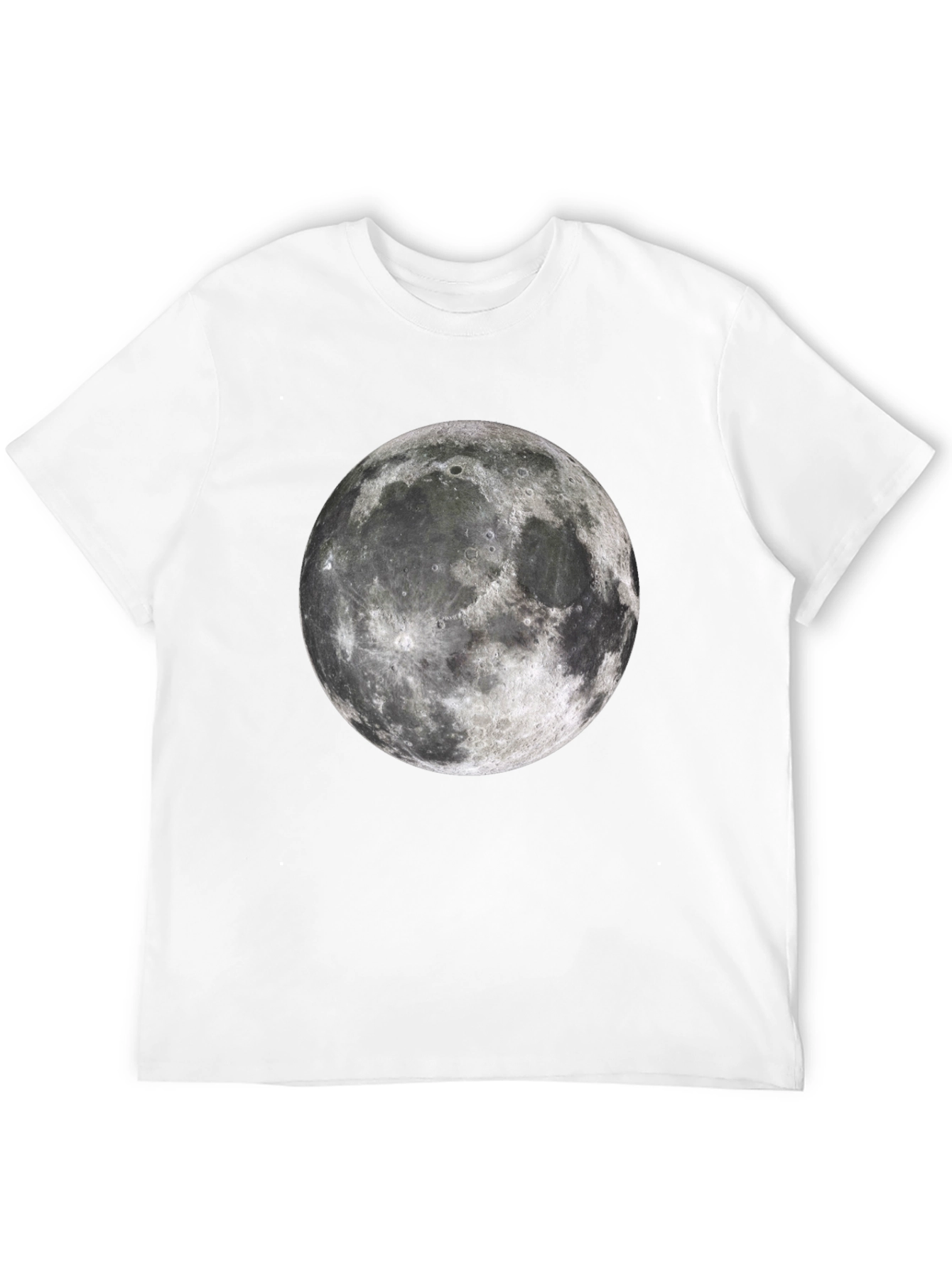 Moon Graphic T-Shirt - Black Cotton Lunar Tee