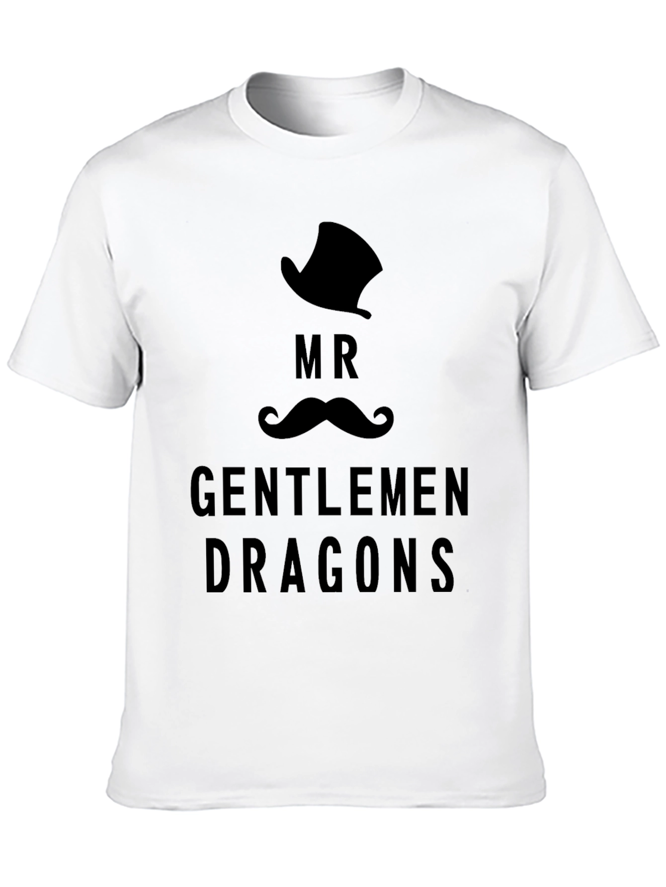 Mr. Gentlemen Dragons Graphic Black T-Shirt