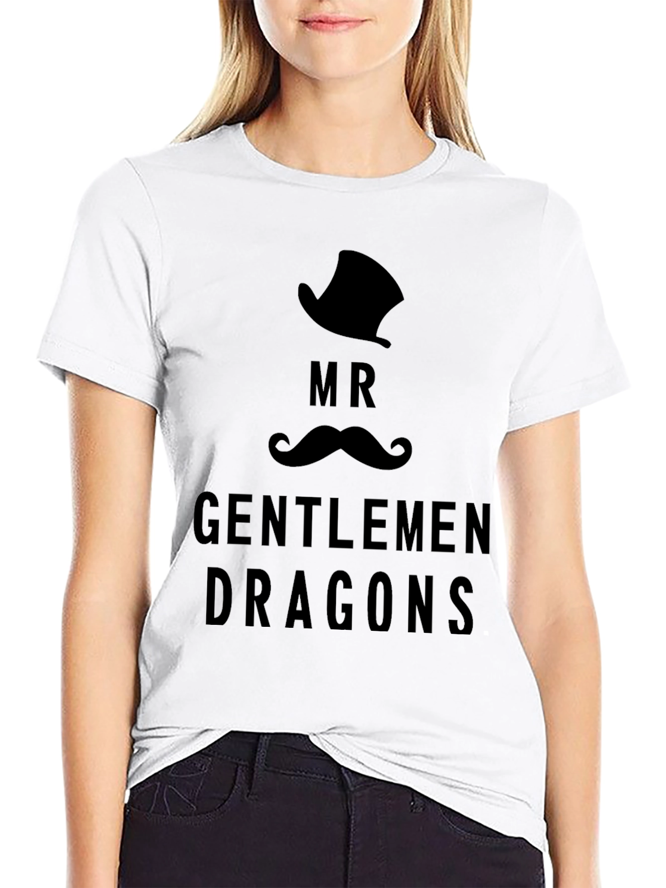 Mr. Gentlemen Dragons Graphic Black T-Shirt