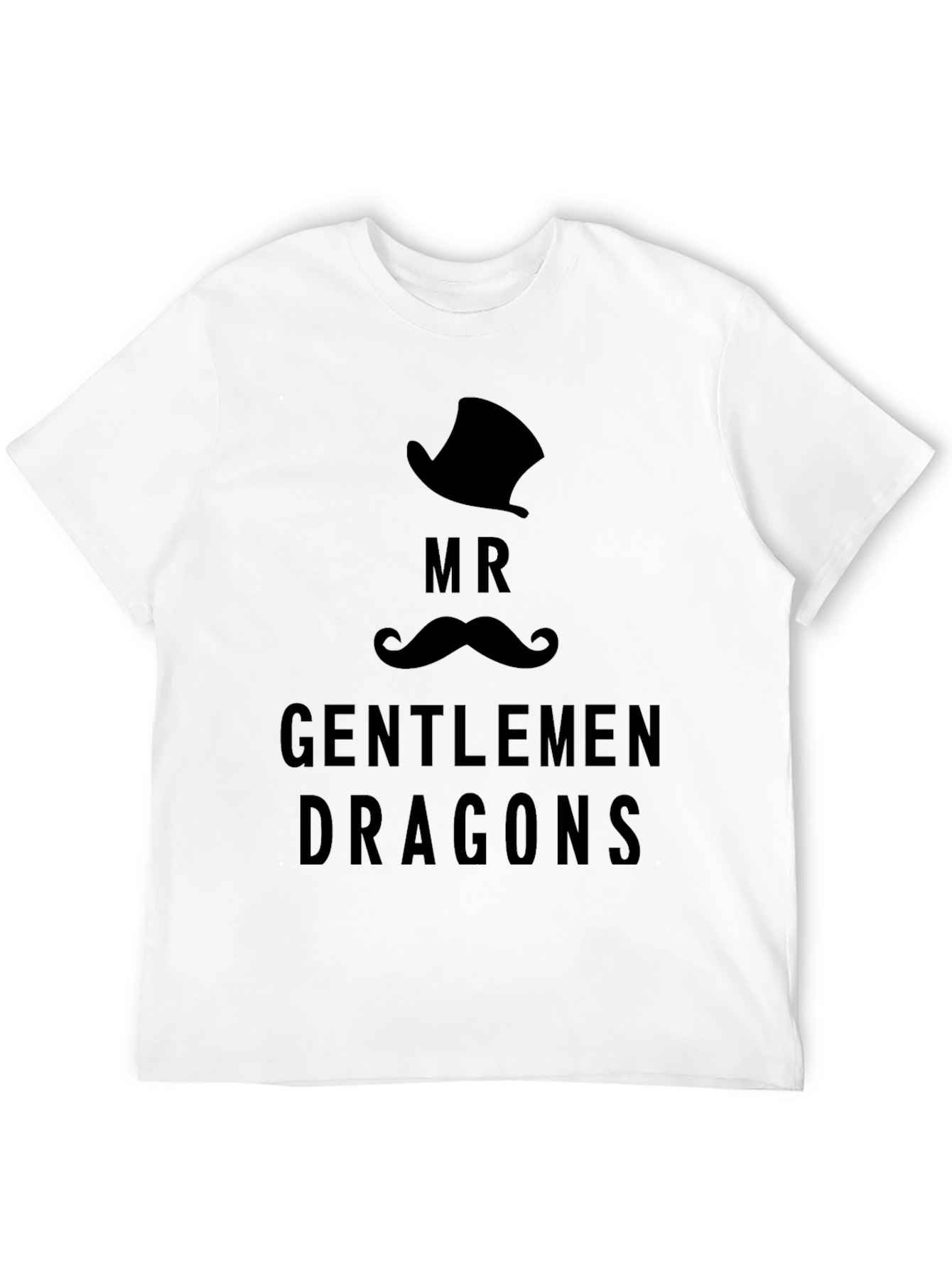 Mr. Gentlemen Dragons Graphic Black T-Shirt