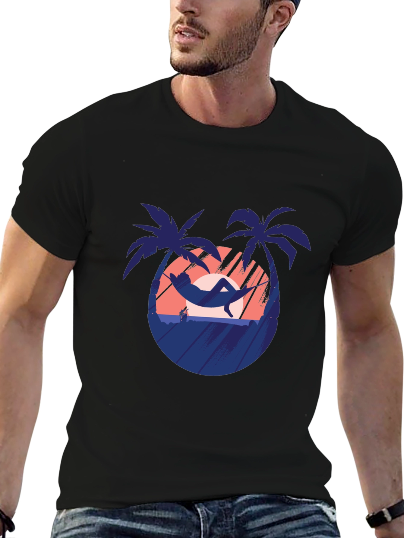 Tropical Hammock T-Shirt - Vacation Vibes