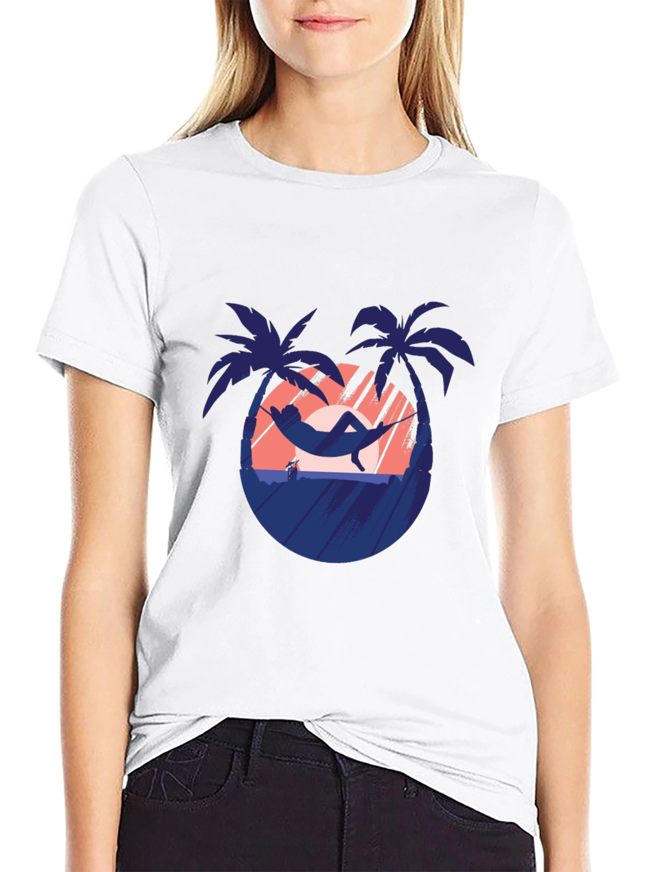 Tropical Hammock T-Shirt - Vacation Vibes