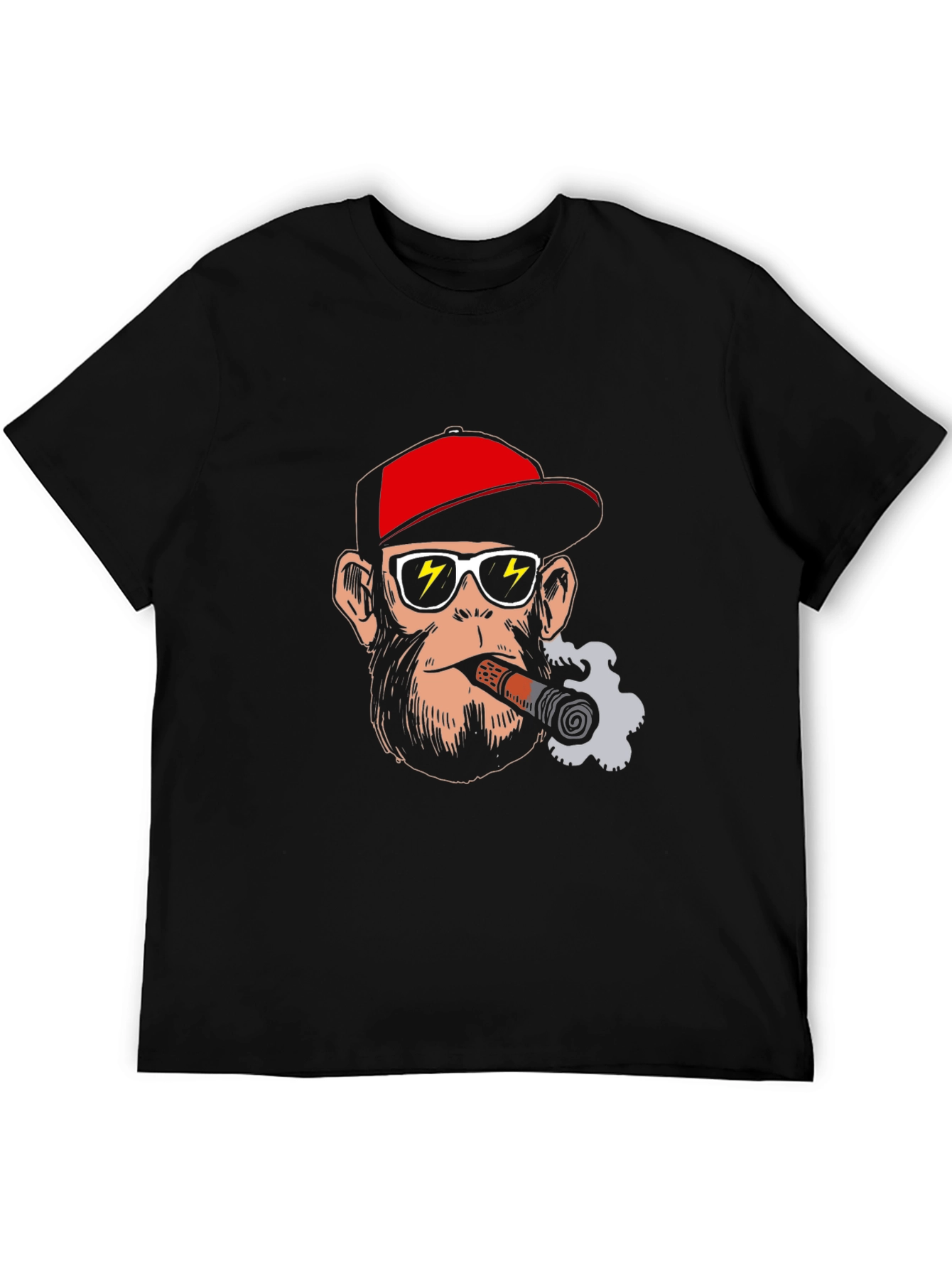 Cool Ape T-Shirt - Cigar Smoking Monkey Graphic Tee