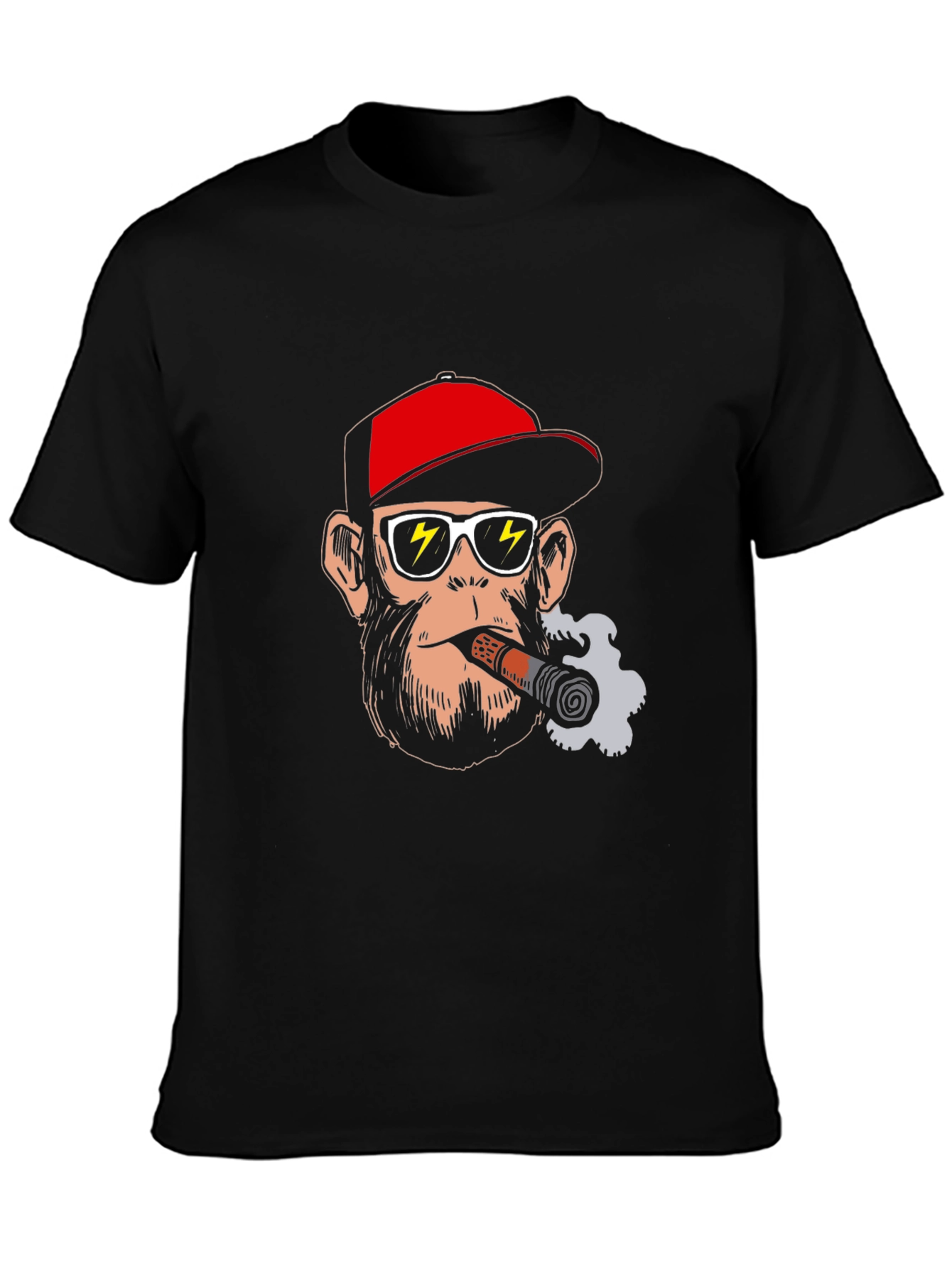 Cool Ape T-Shirt - Cigar Smoking Monkey Graphic Tee
