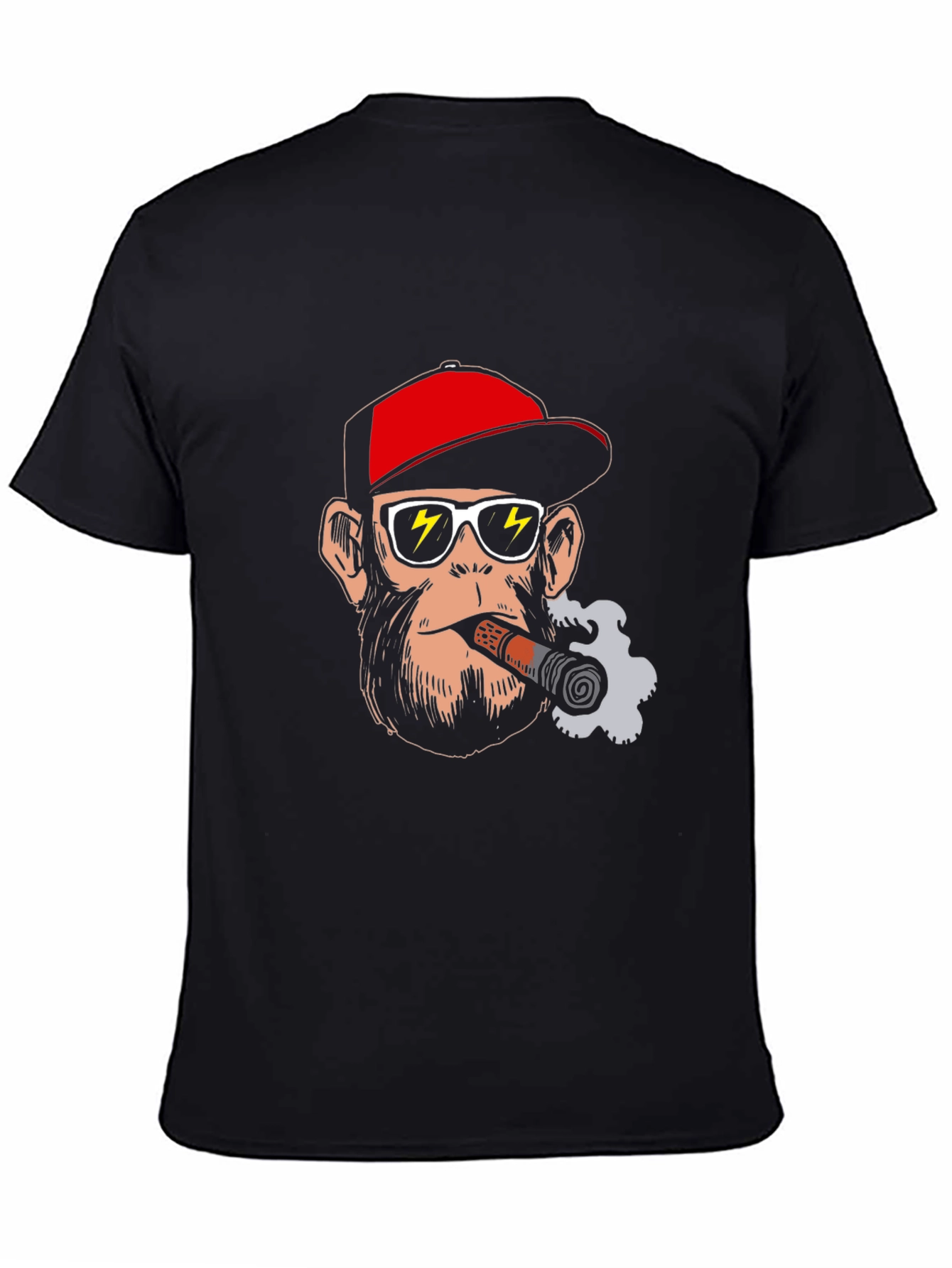 Cool Ape T-Shirt - Cigar Smoking Monkey Graphic Tee