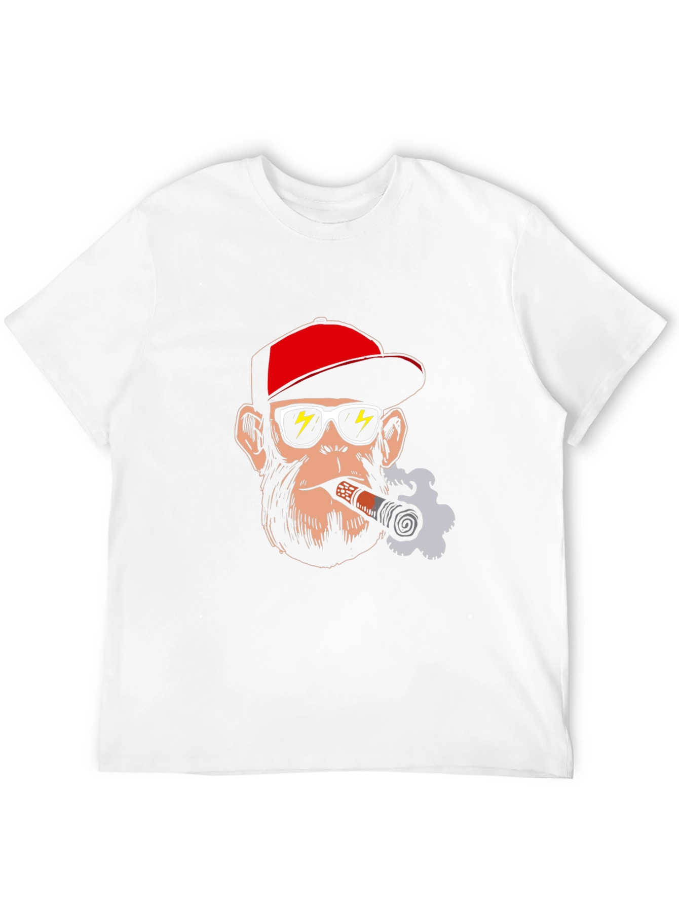 Cool Ape T-Shirt - Cigar Smoking Monkey Graphic Tee