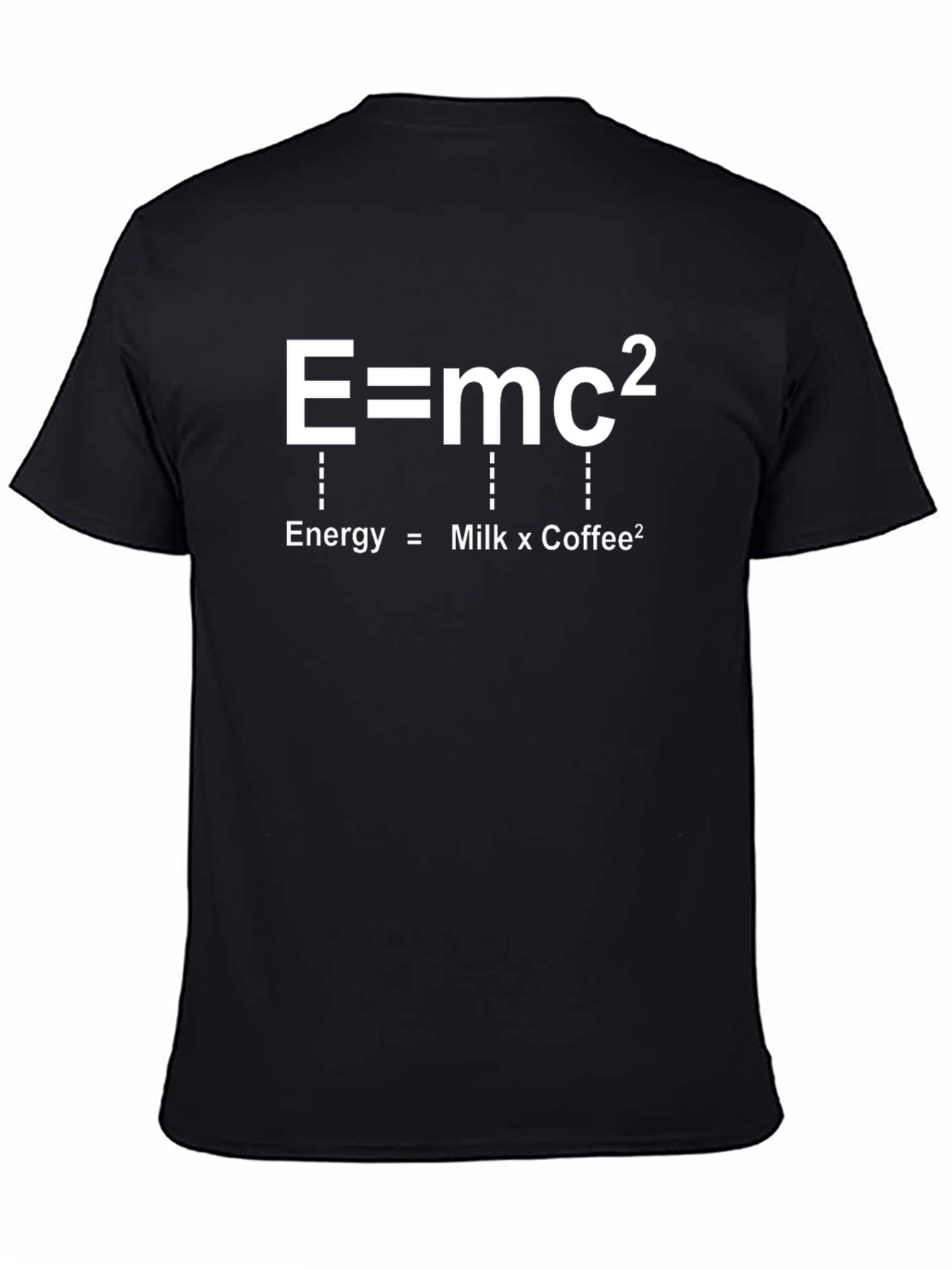 Funny E=mc2 Milk Coffee T-Shirt