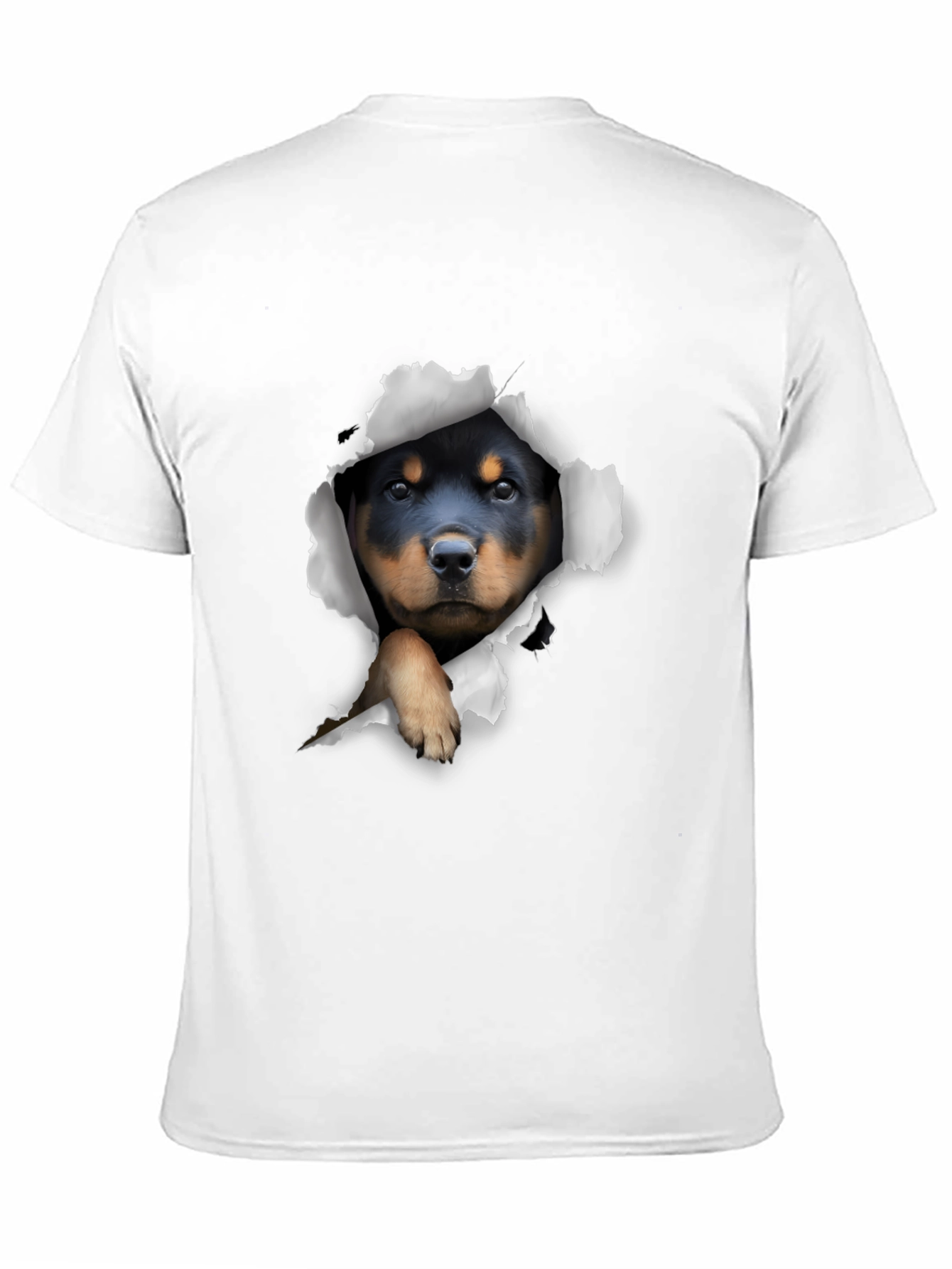 Rottweiler Puppy Peek-a-Boo T-Shirt