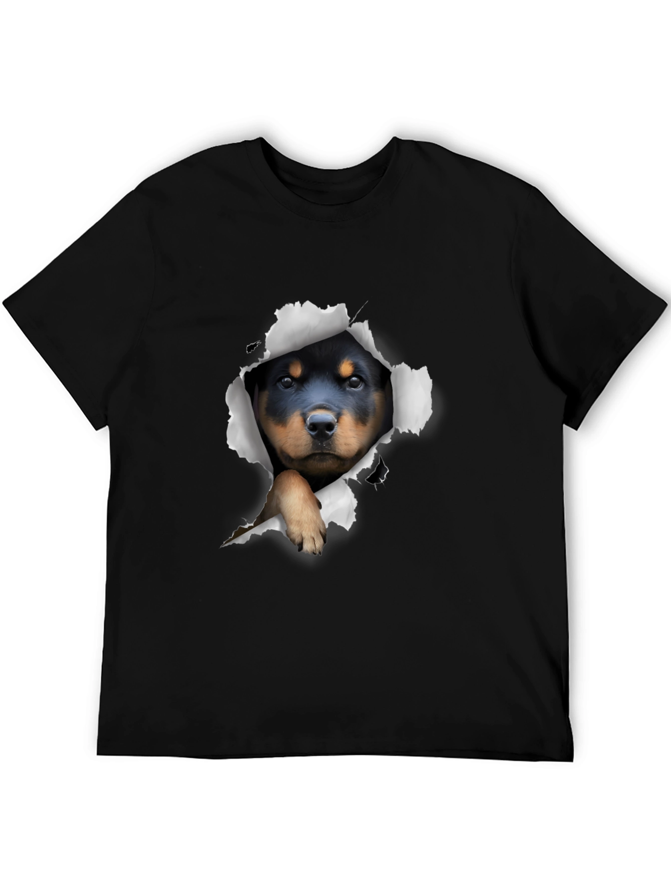 Rottweiler Puppy Peek-a-Boo T-Shirt