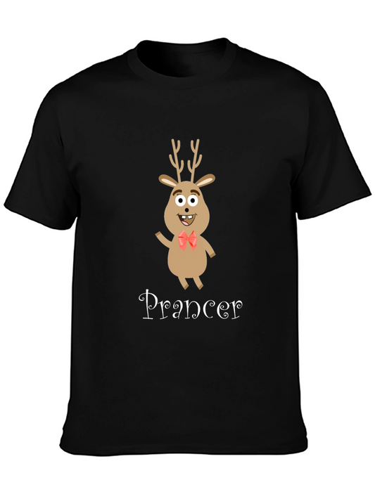 Prancer Reindeer Graphic Tee