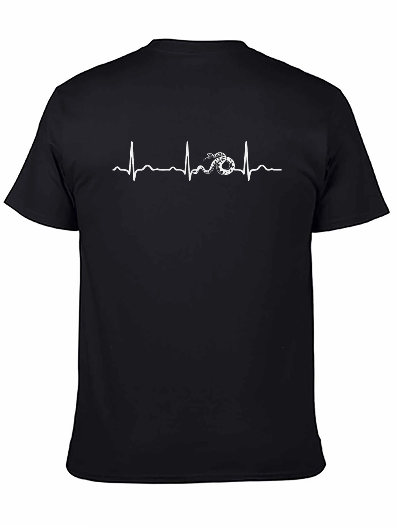 Rattlesnake Heartbeat Graphic Tee - Cool Design