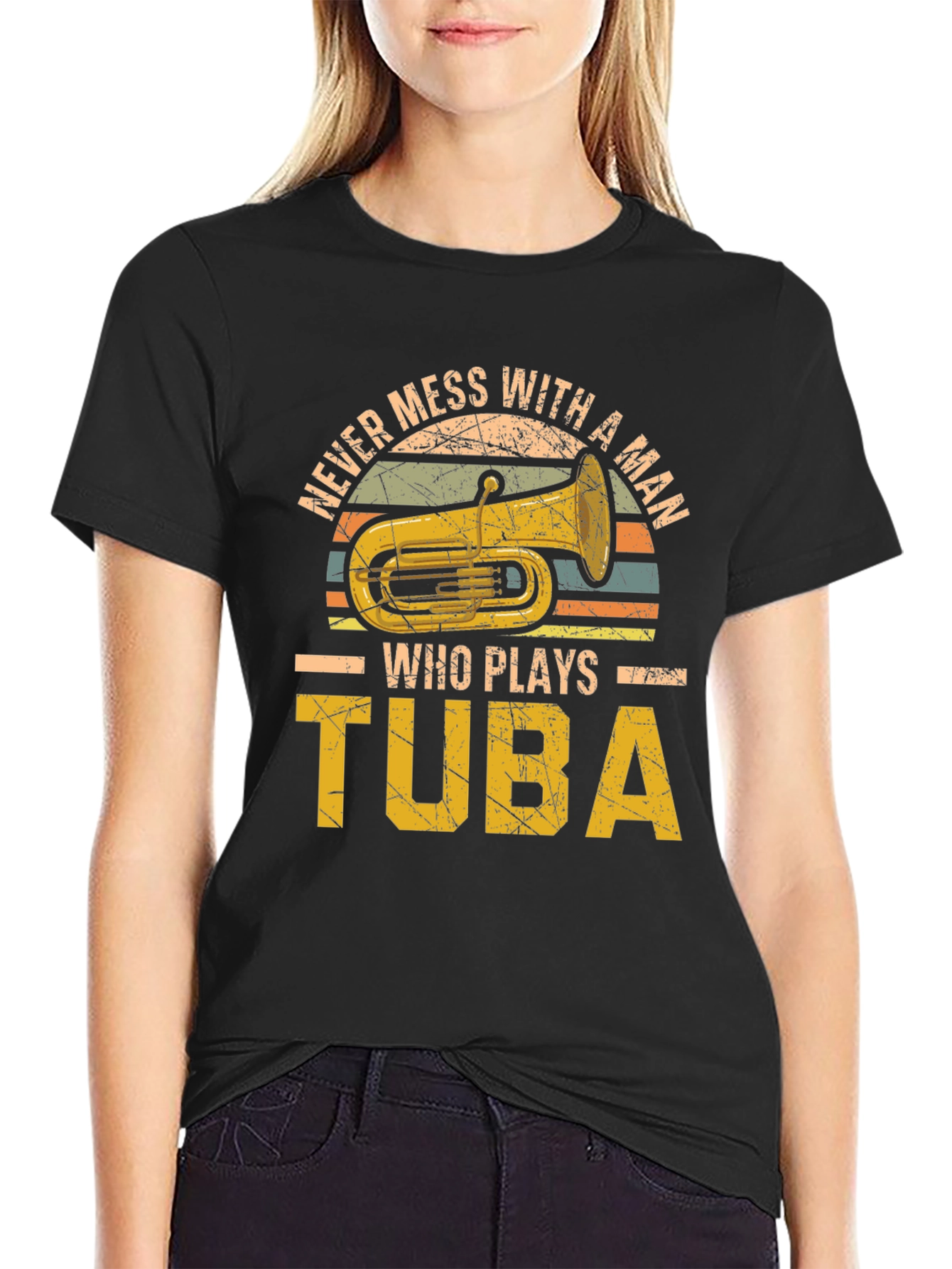 Tuba Player Graphic Tee - Musician T-Shirt