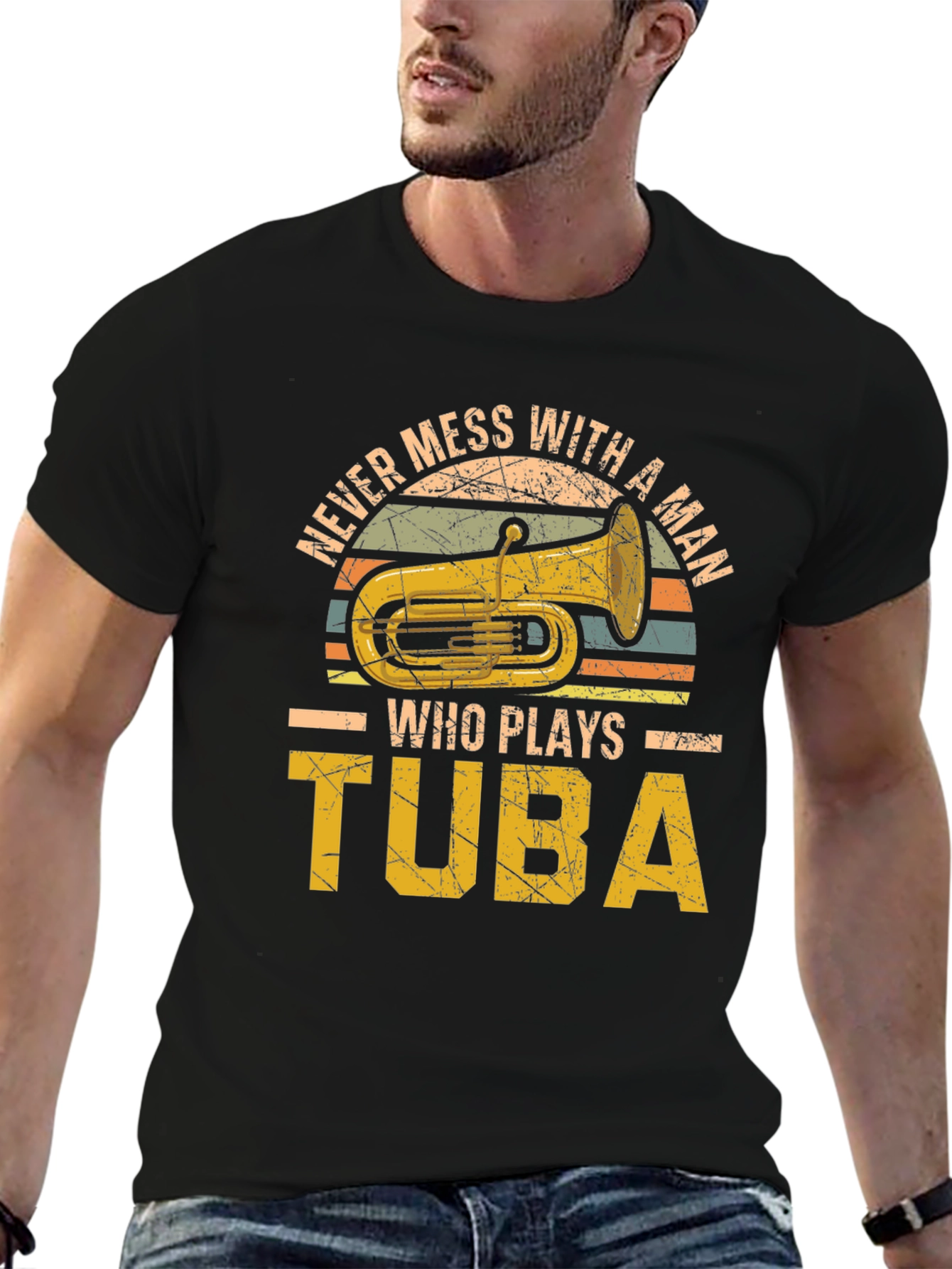 Tuba Player Graphic Tee - Musician T-Shirt