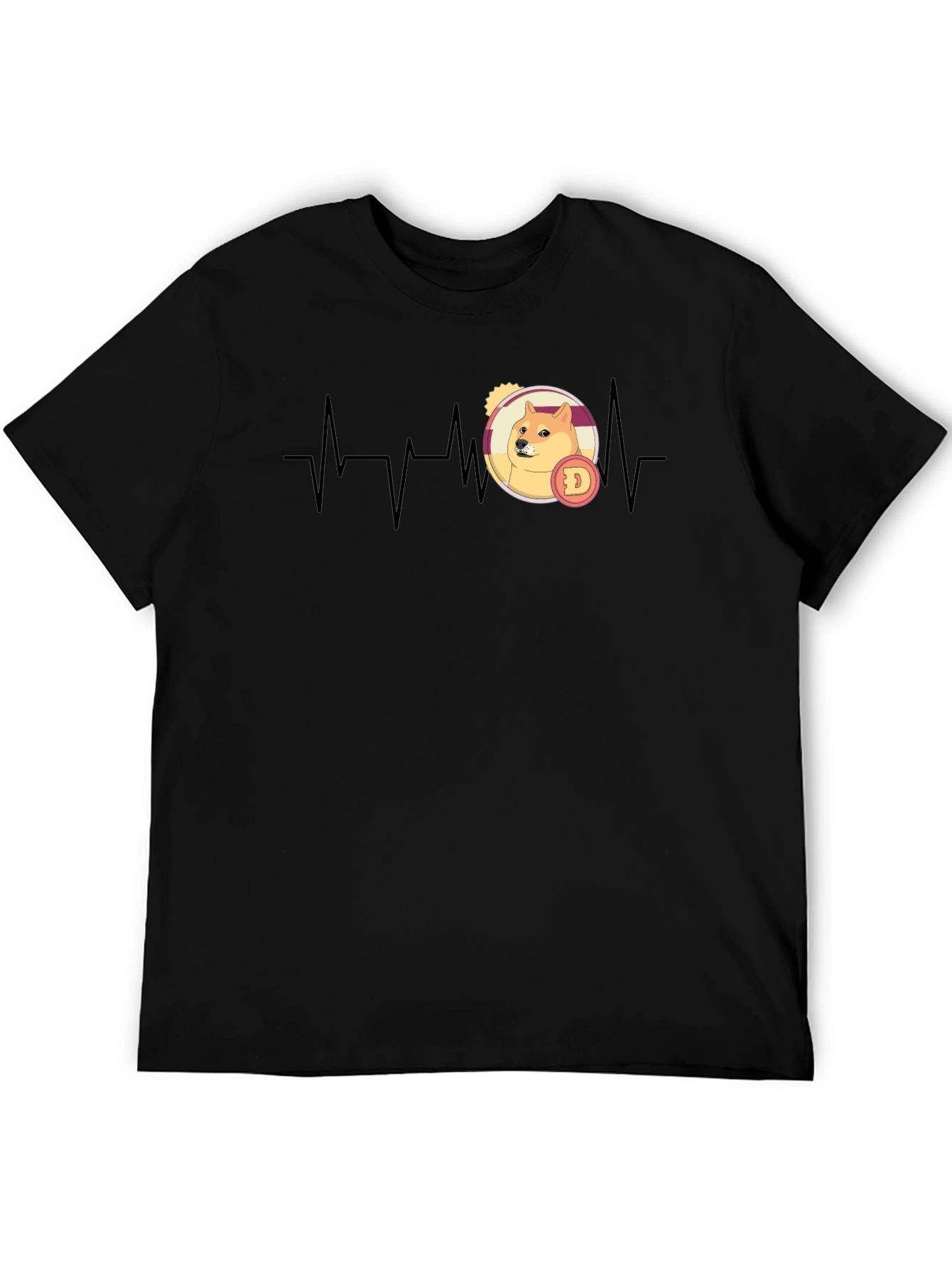 Doge Heartbeat T-Shirt Crypto HODL Tee