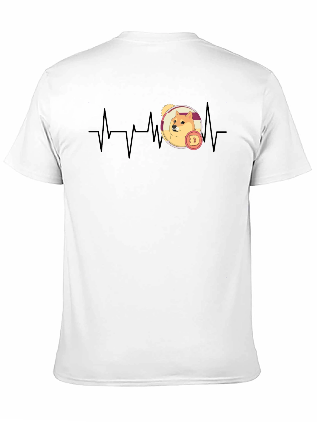 Doge Heartbeat T-Shirt Crypto HODL Tee