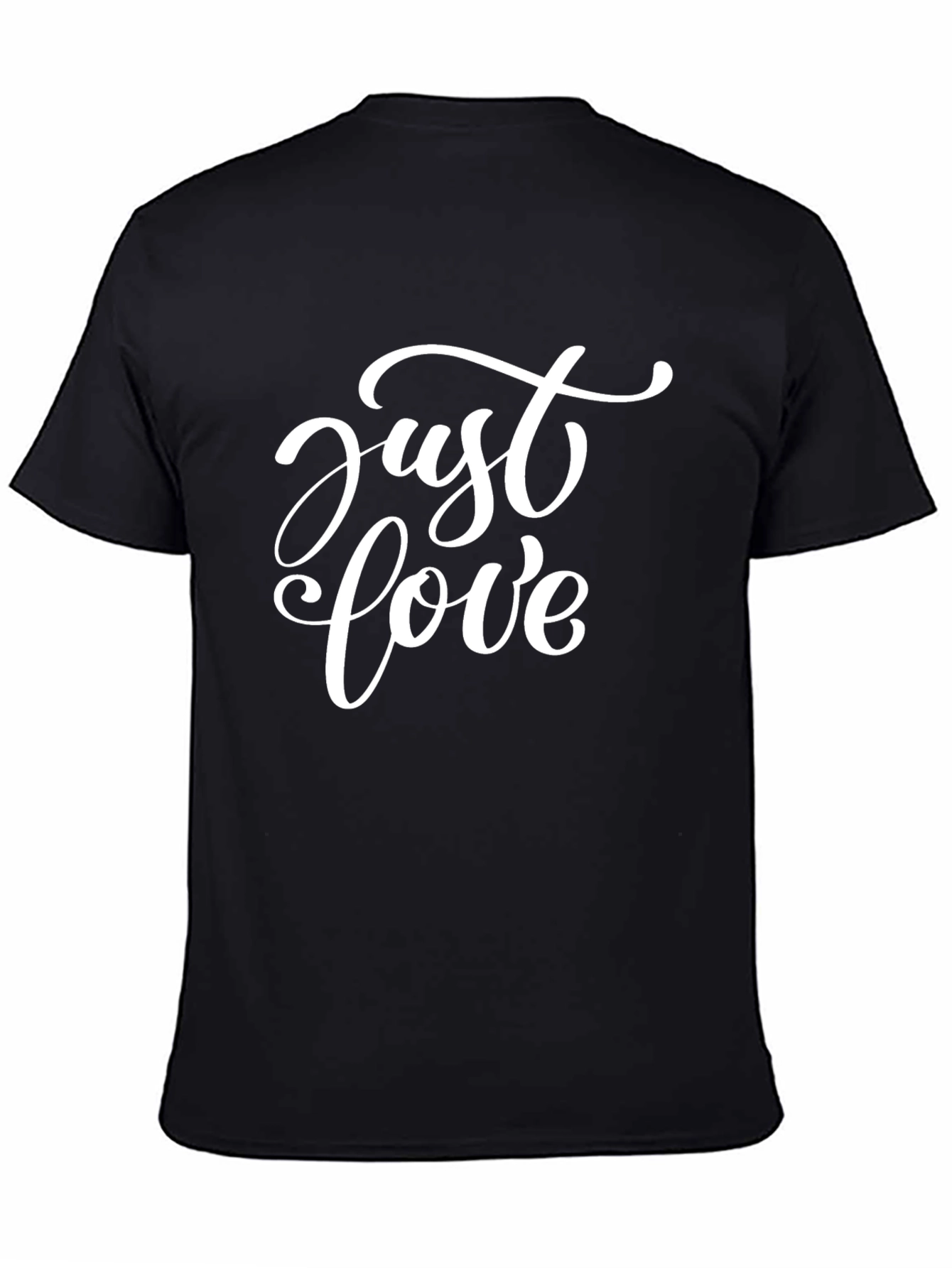 Just Love Black T-Shirt