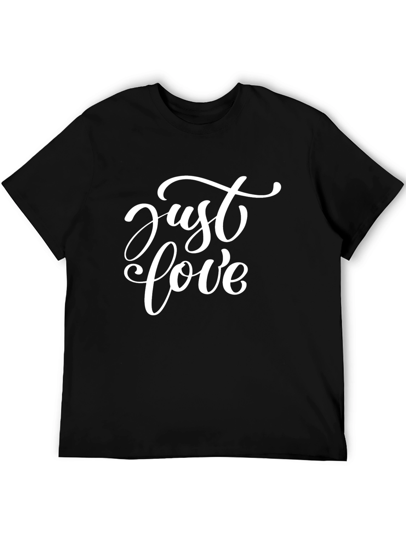 Just Love Black T-Shirt