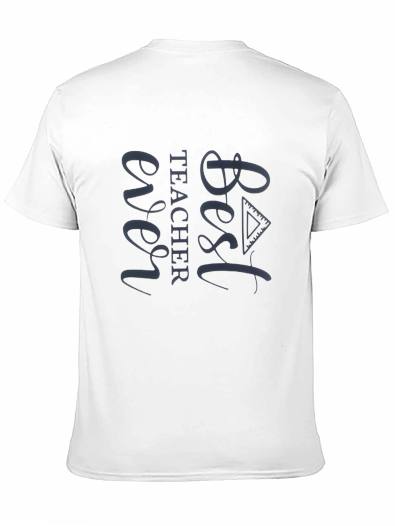 Best Teacher Ever Graphic Tee - Black Casual T-Shirt