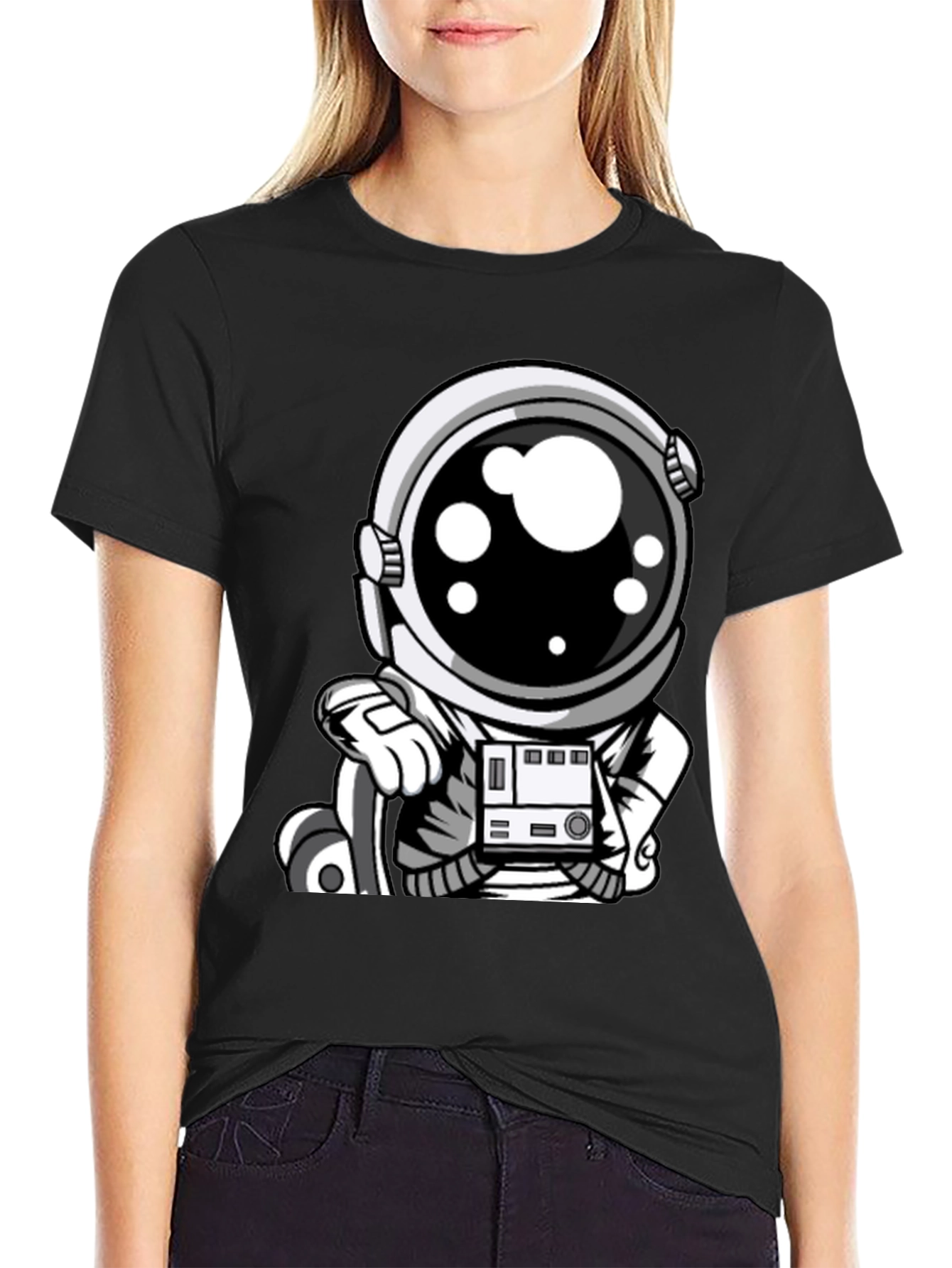 Astronaut Graphic Tee - Cool Space Design