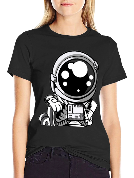 Astronaut Graphic Tee - Cool Space Design