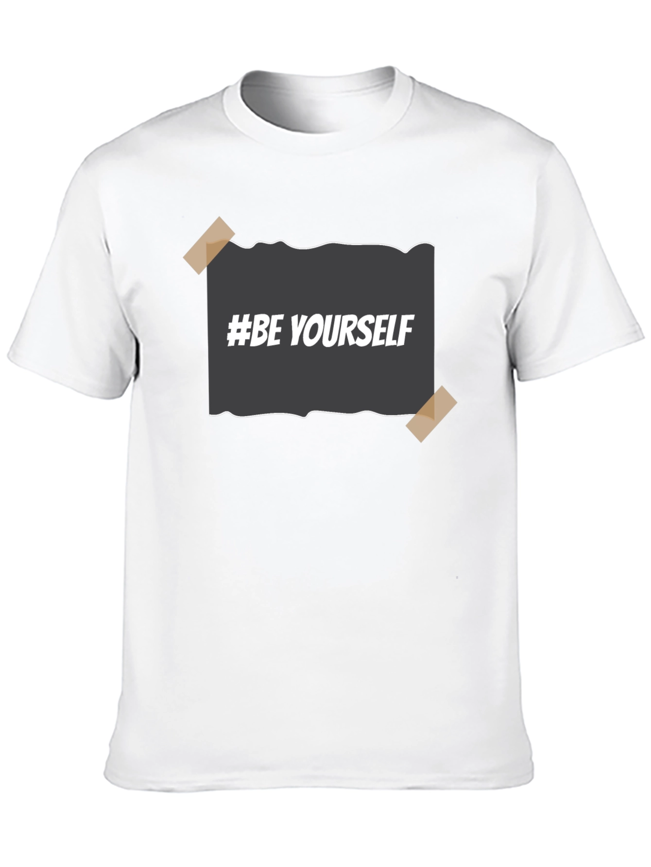 Be Yourself Black Graphic Tee