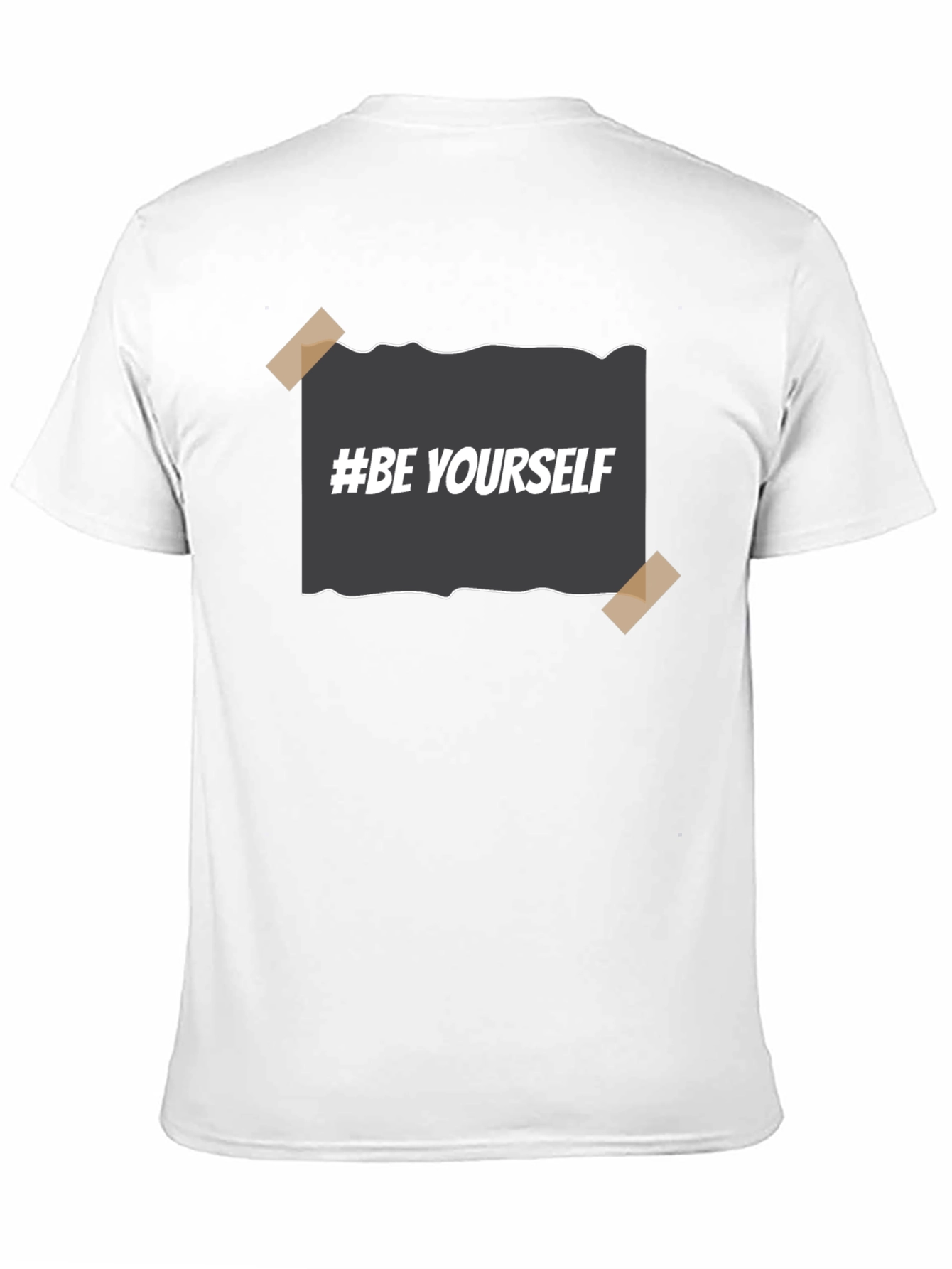 Be Yourself Black Graphic Tee