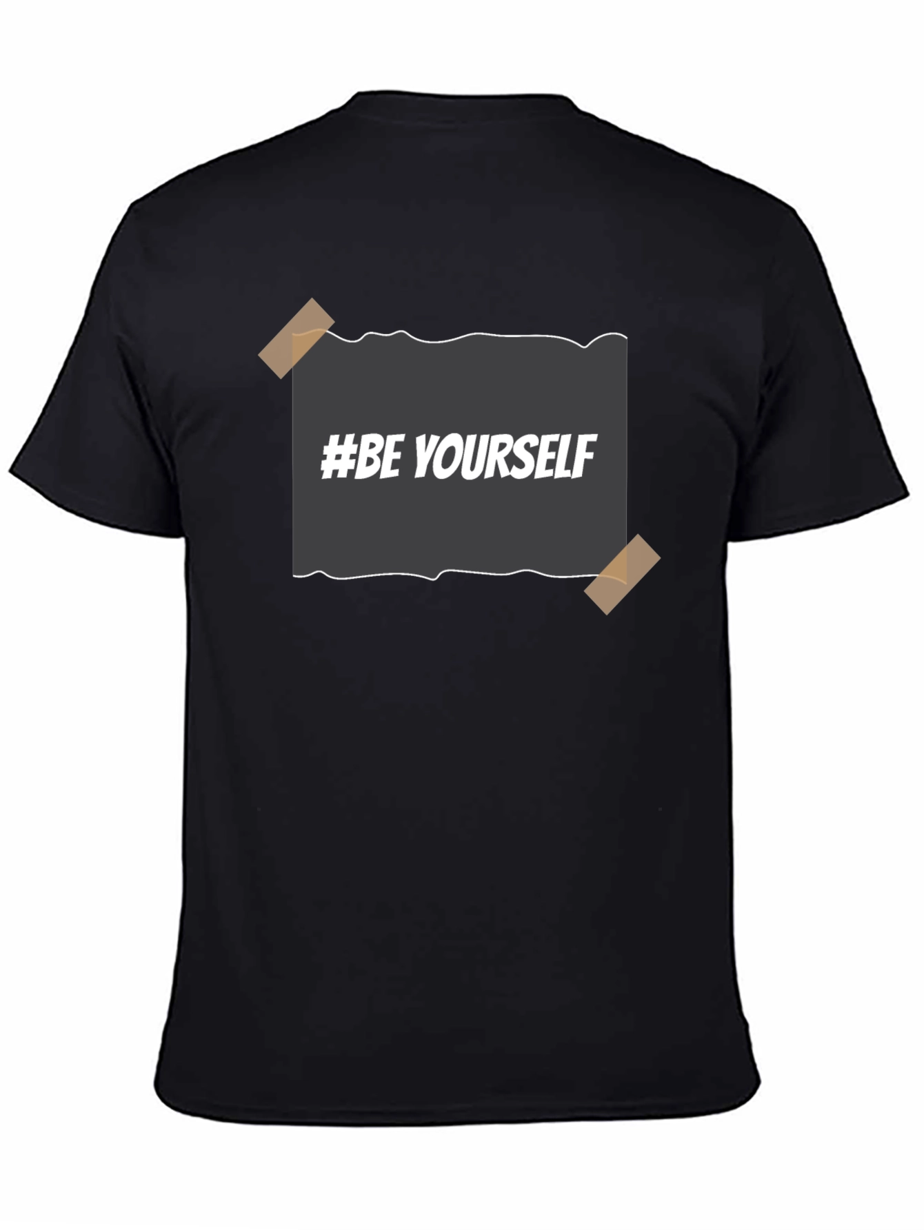 Be Yourself Black Graphic Tee