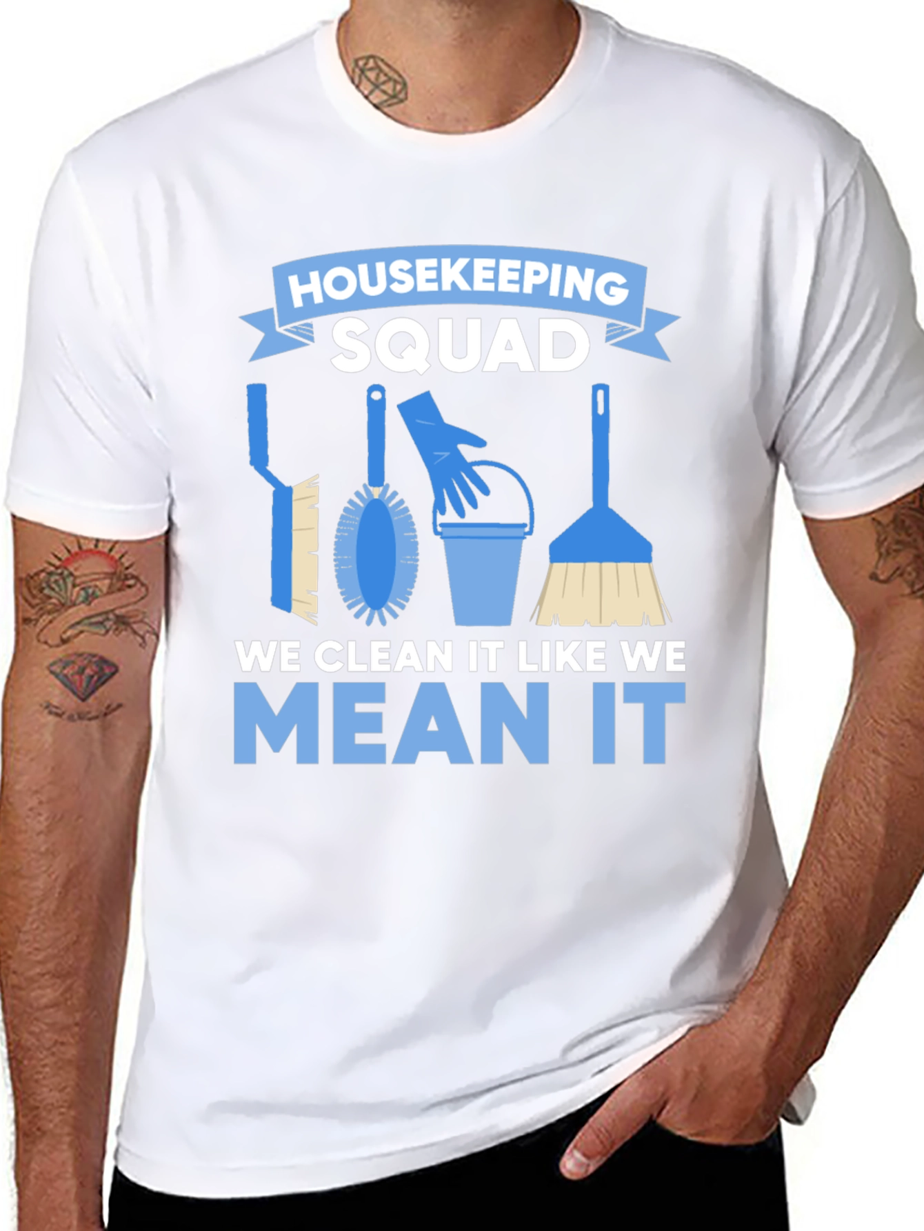Housekeeping Squad T-Shirt - Cleaning Crew Apparel