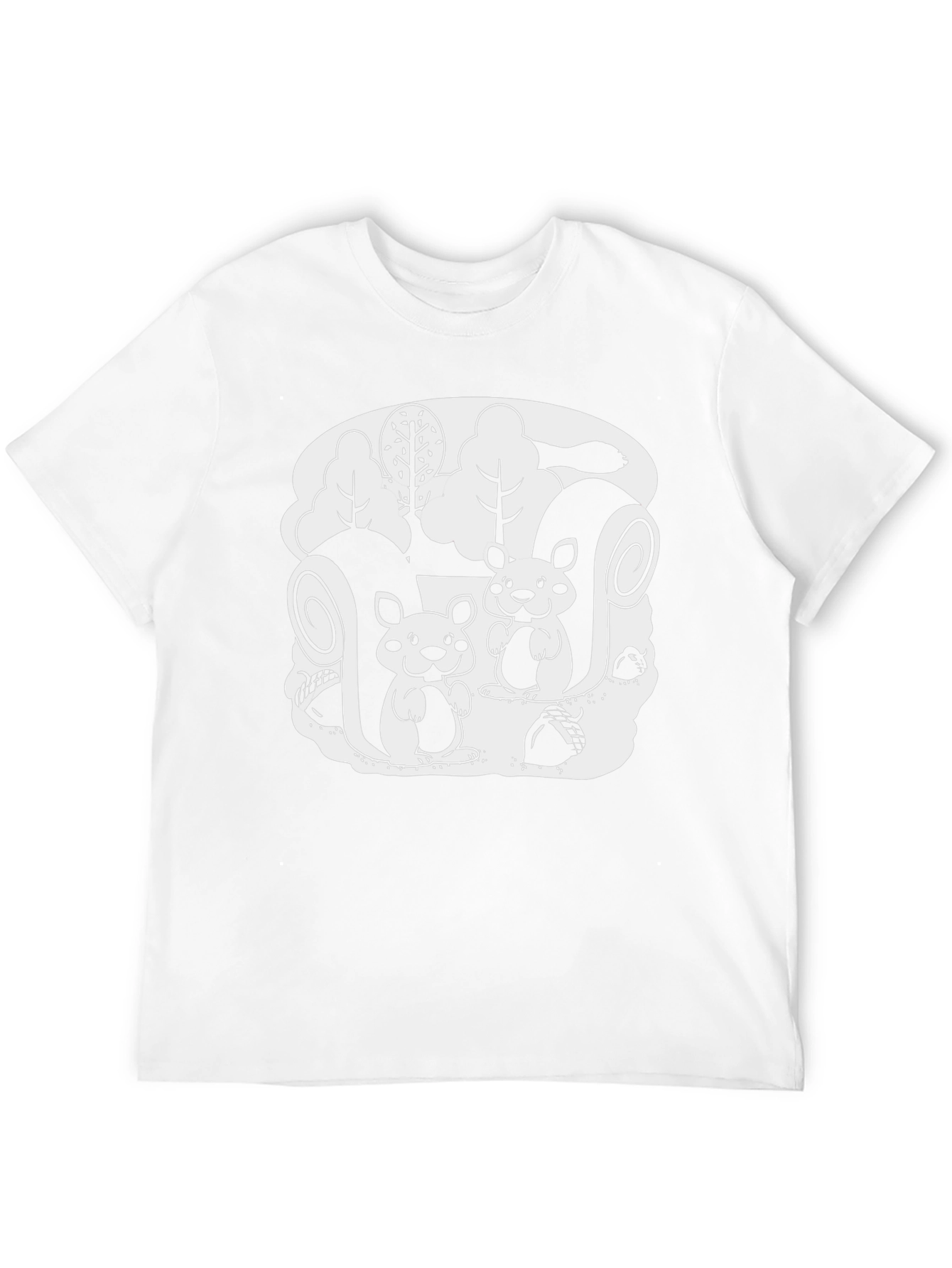 Squirrel Graphic Tee - Black Unisex T-Shirt