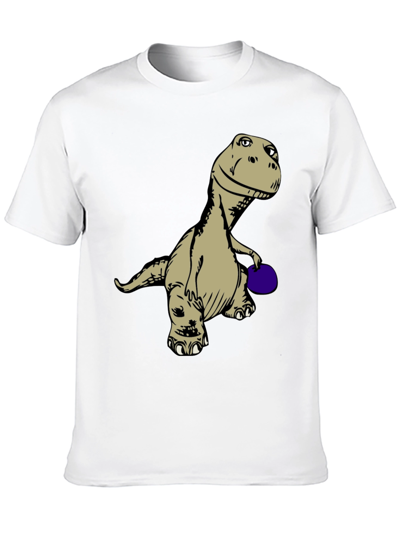 Dinosaur Bowling T-Shirt - Novelty Graphic Tee