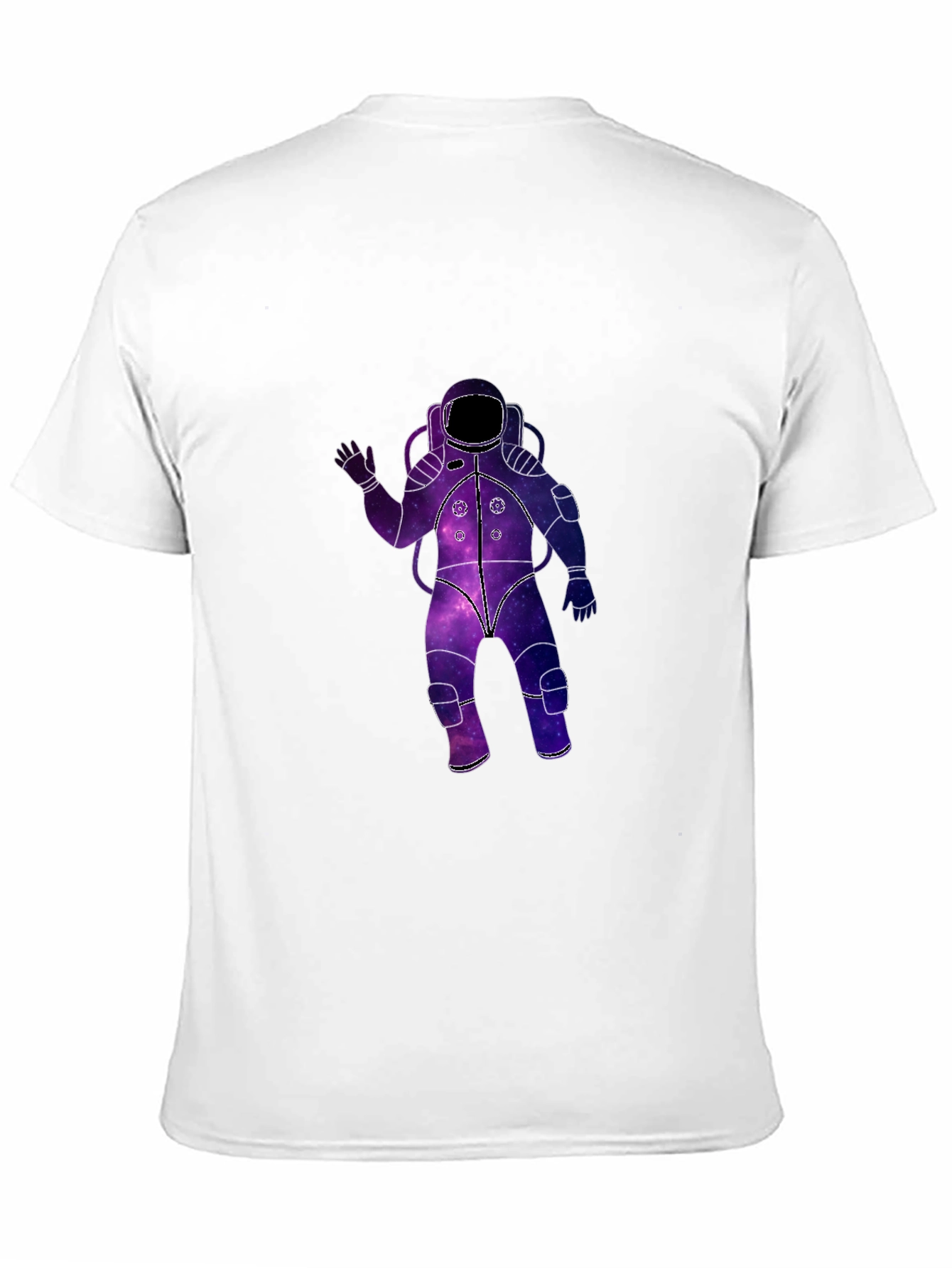 Galaxy Astronaut Black T-Shirt