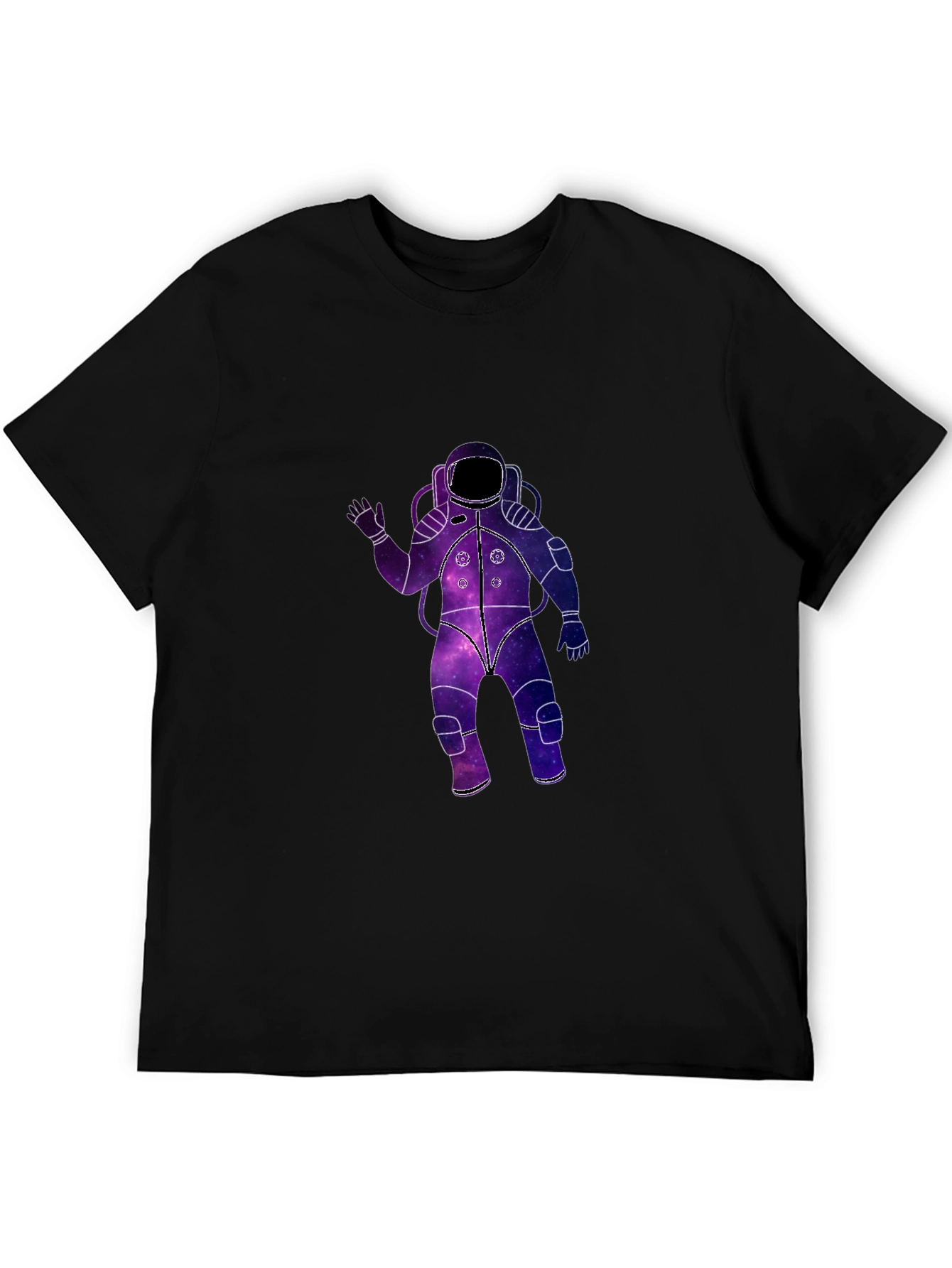 Galaxy Astronaut Black T-Shirt