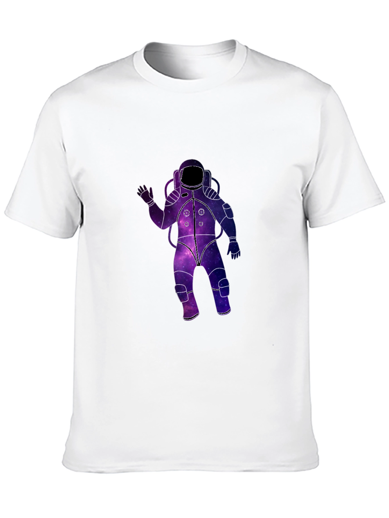 Galaxy Astronaut Black T-Shirt